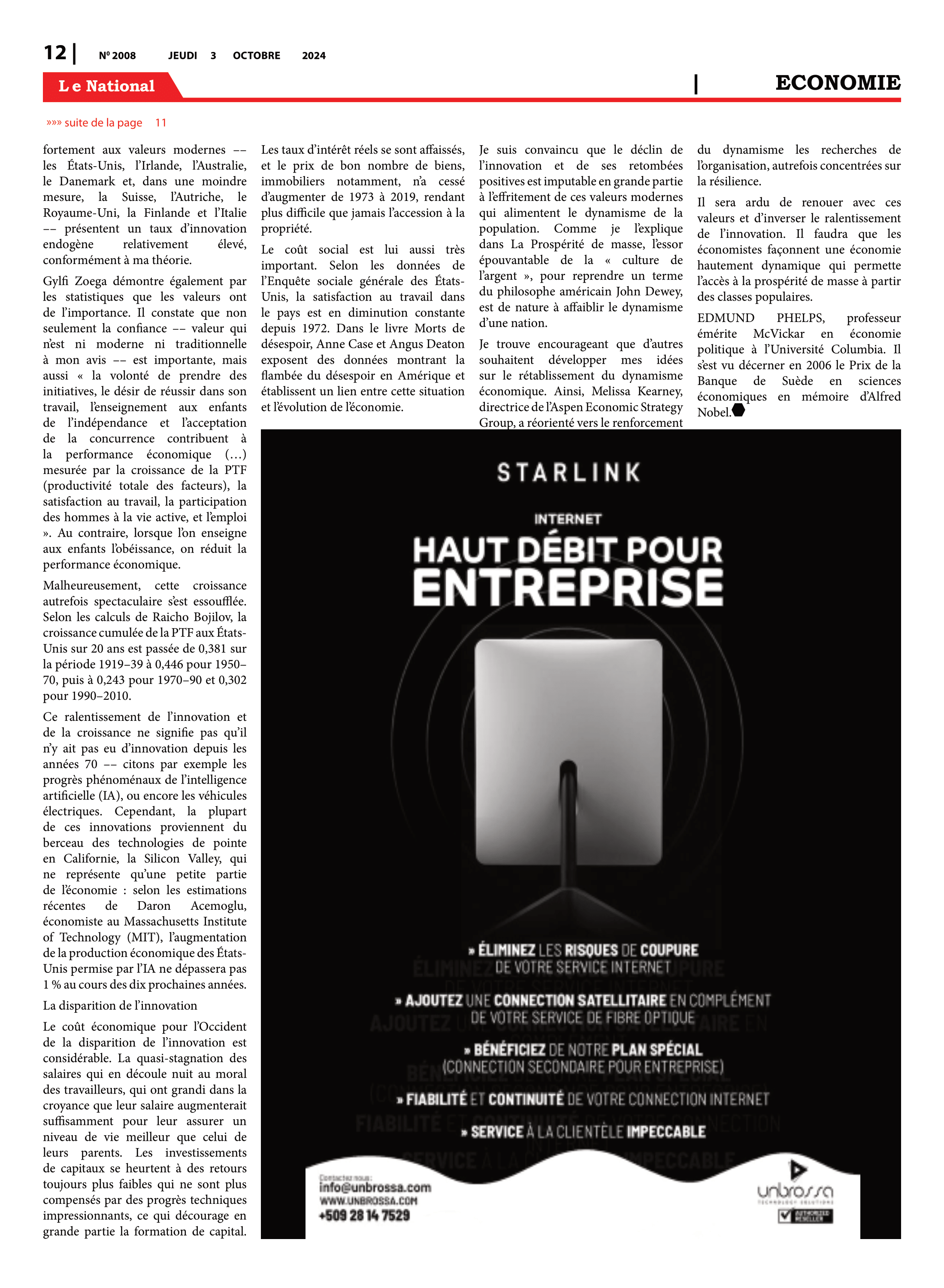Page 12 de l'édition 2008