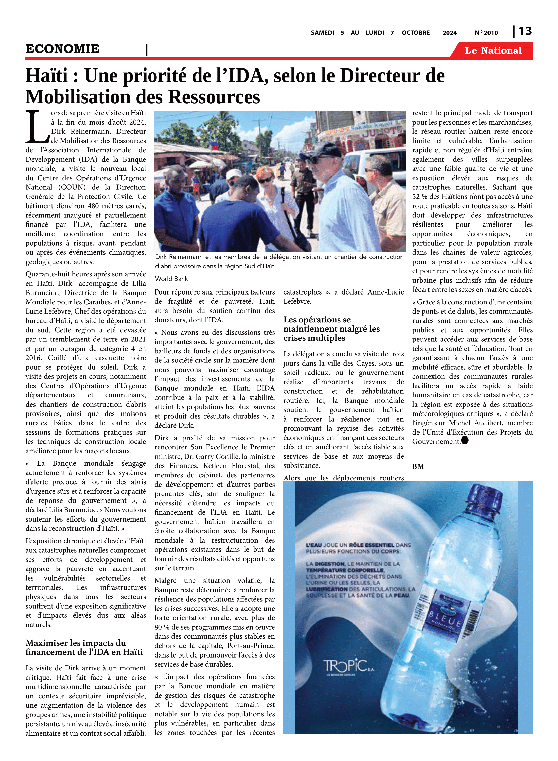 Page 13 de l'édition 2010
