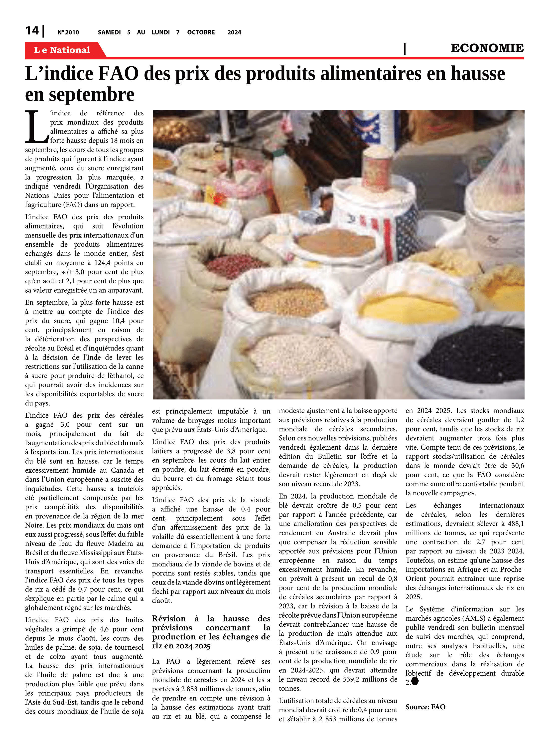 Page 14 de l'édition 2010