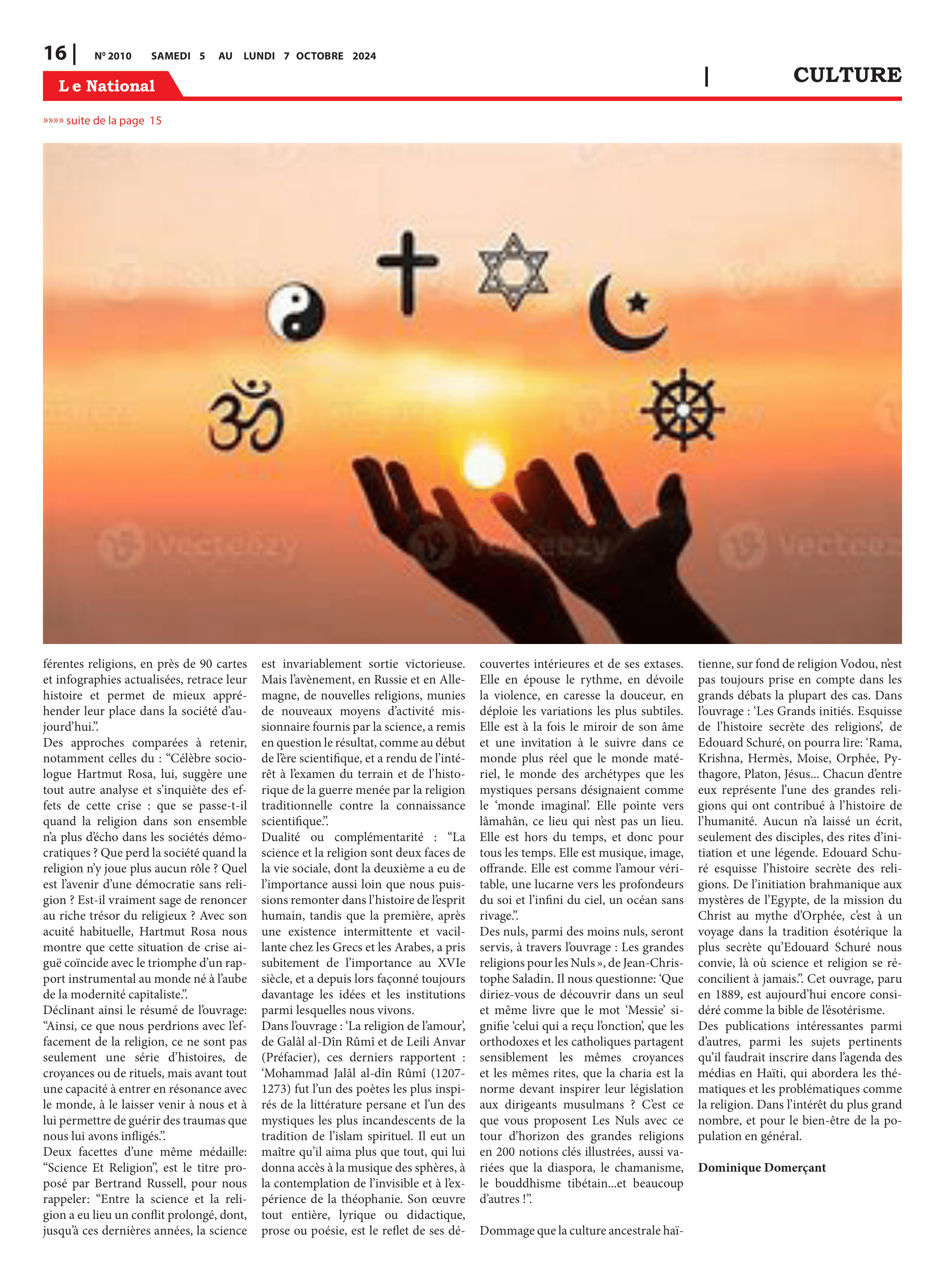 Page 16 de l'édition 2010