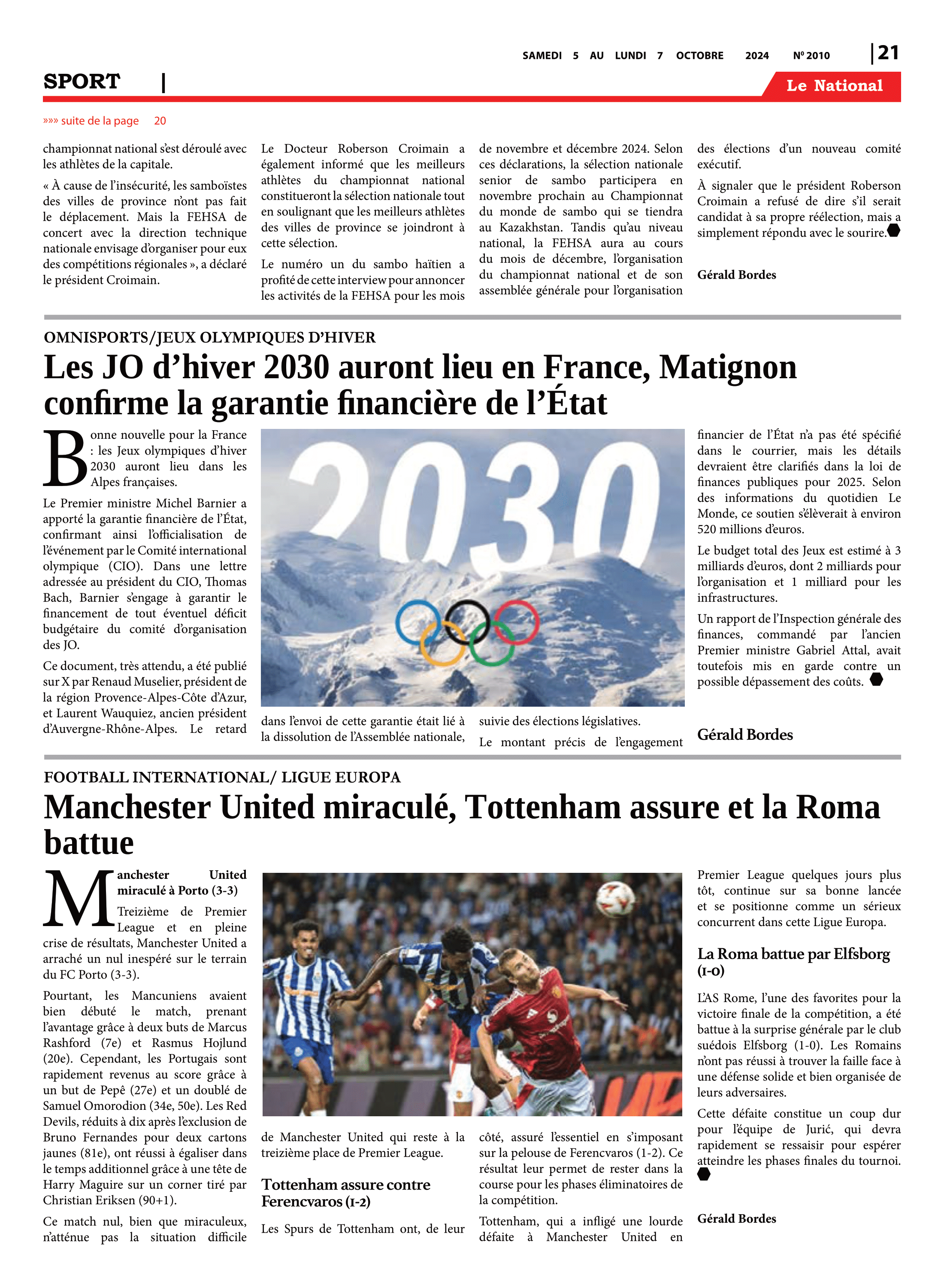 Page 21 de l'édition 2010