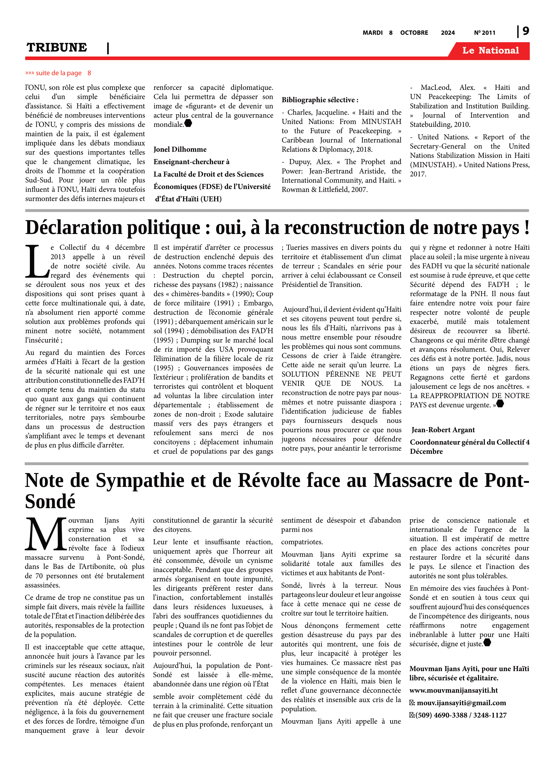 Page 9 de l'édition 2011