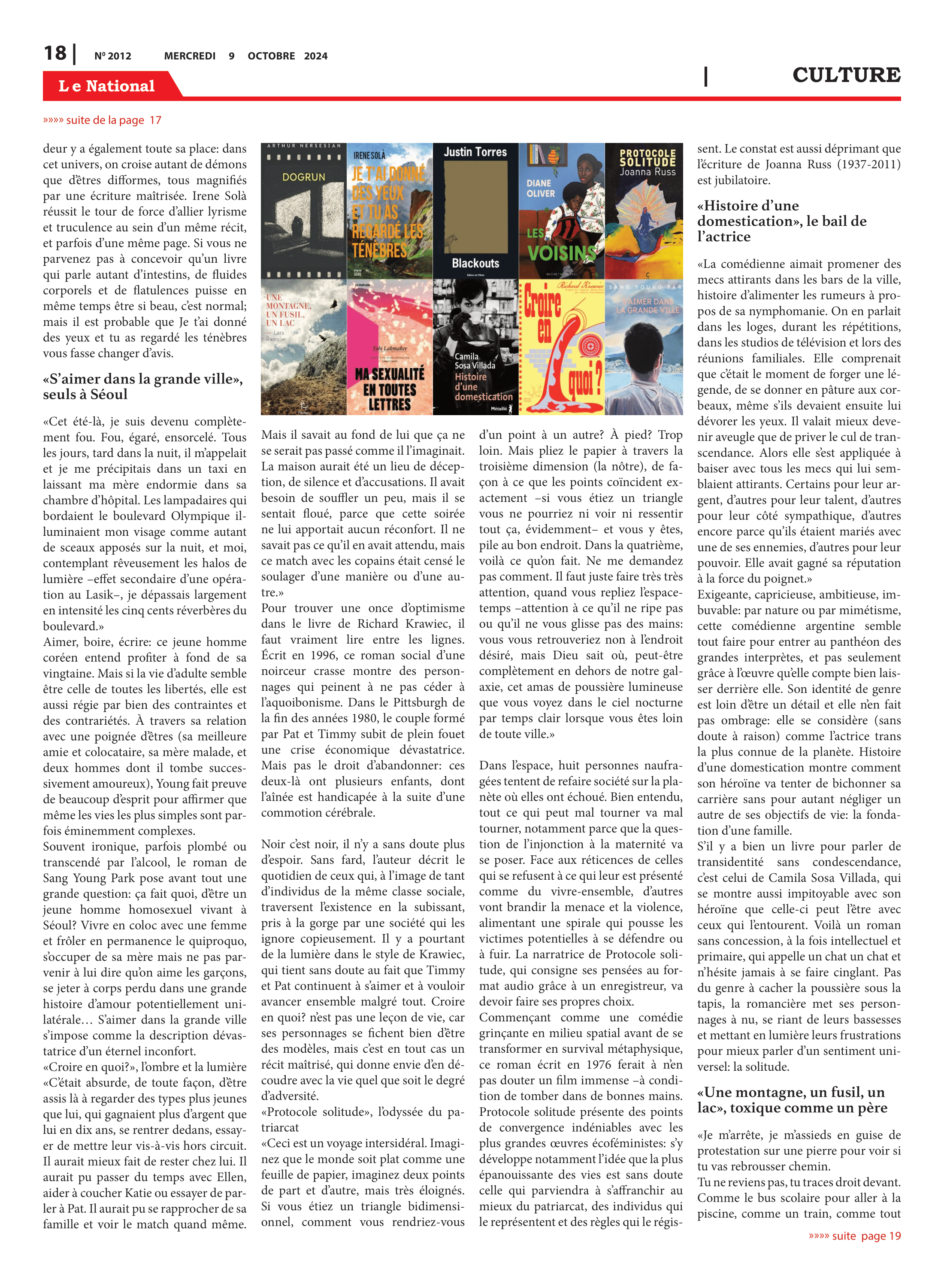 Page 18 de l'édition 2012