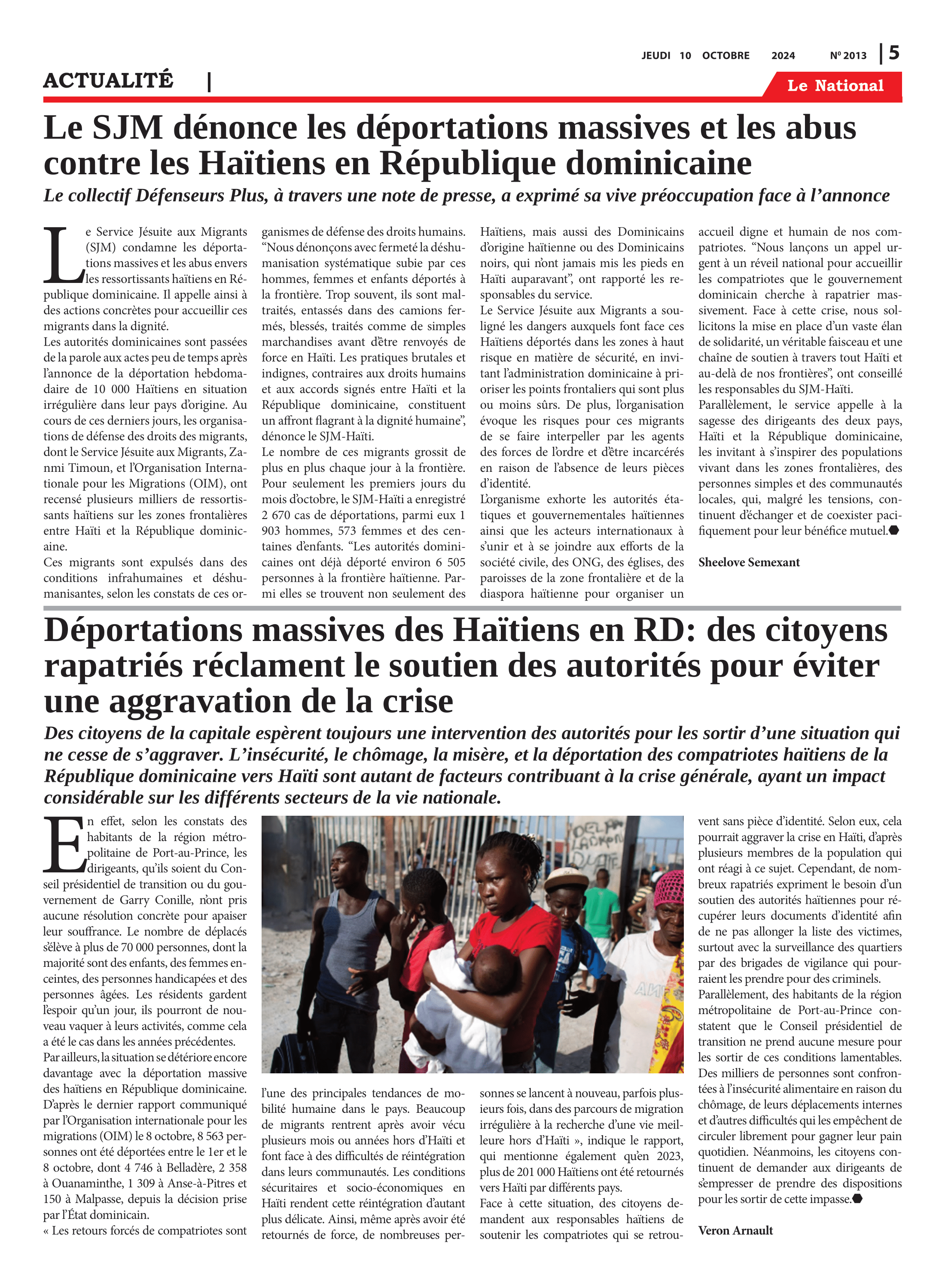Page 5 de l'édition 2013