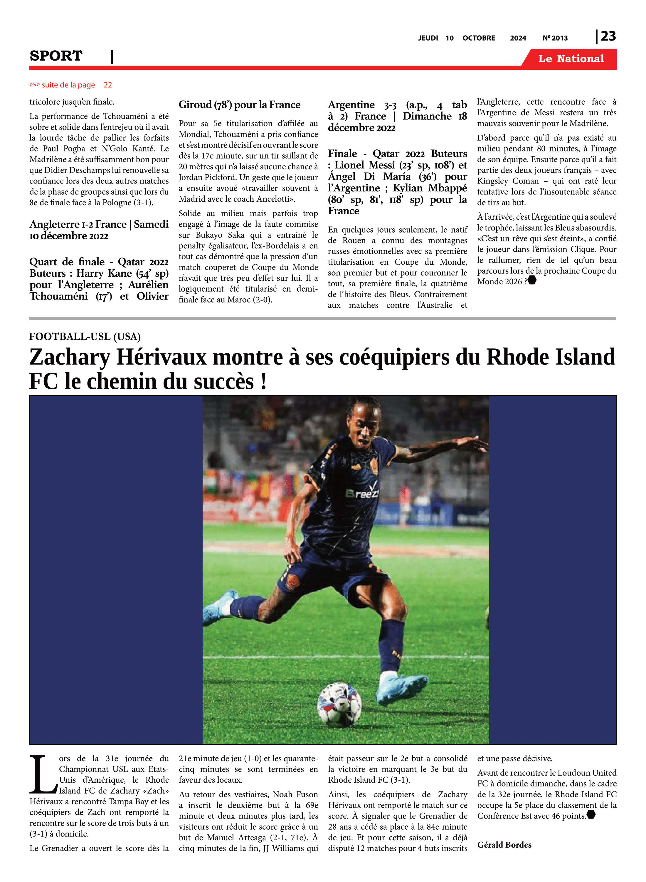 Page 23 de l'édition 2013