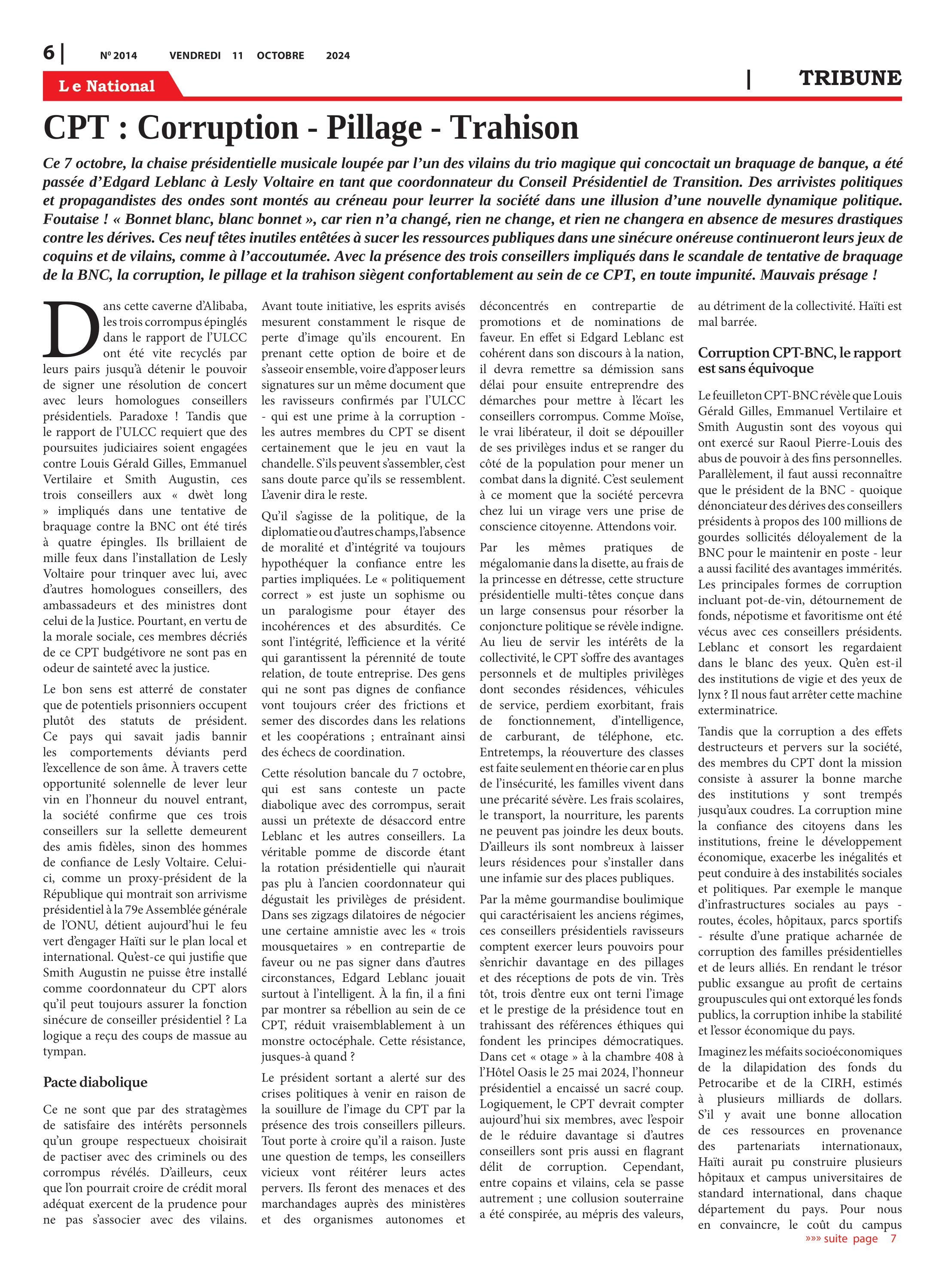 Page 6 de l'édition 2014