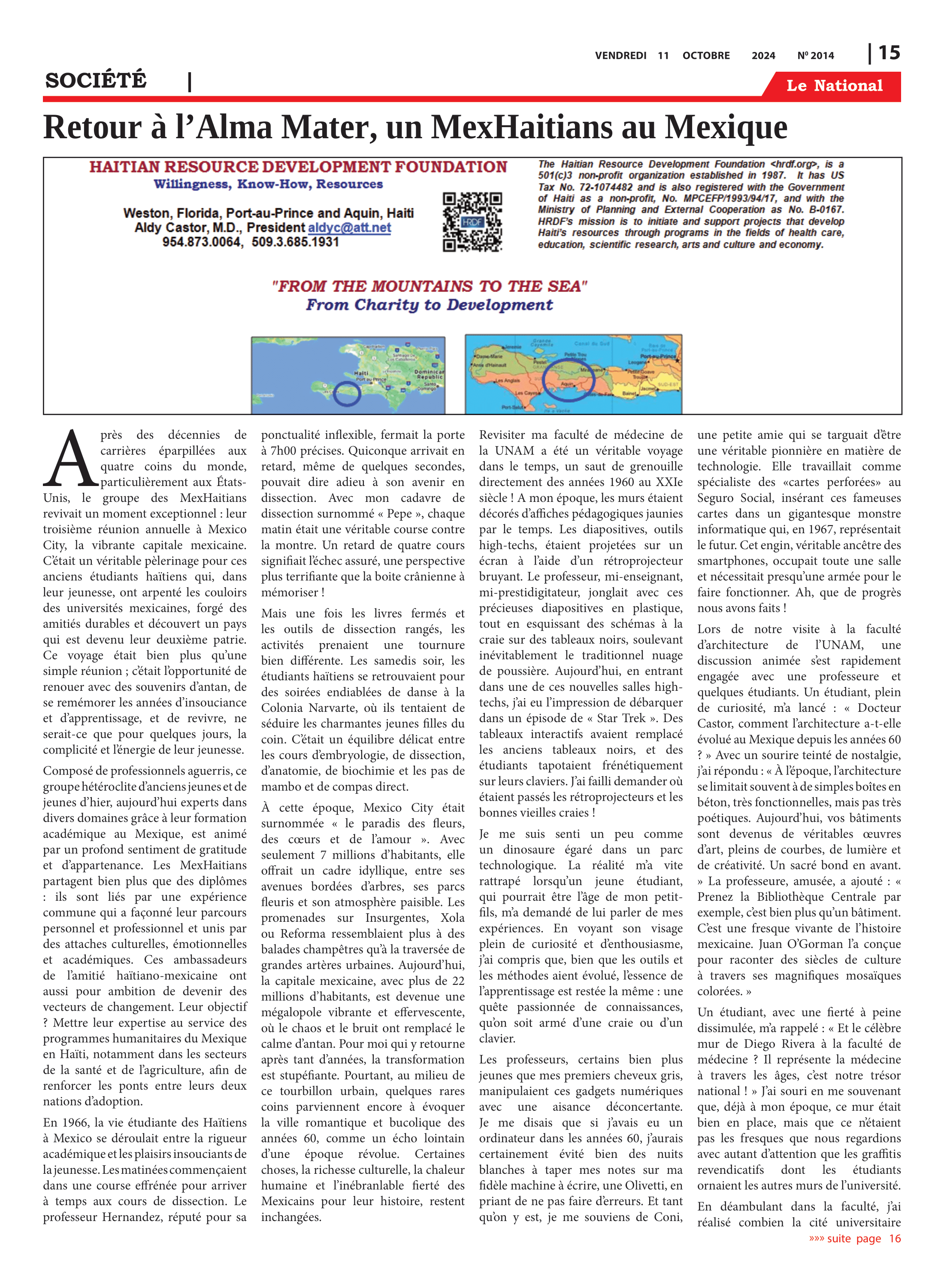 Page 15 de l'édition 2014