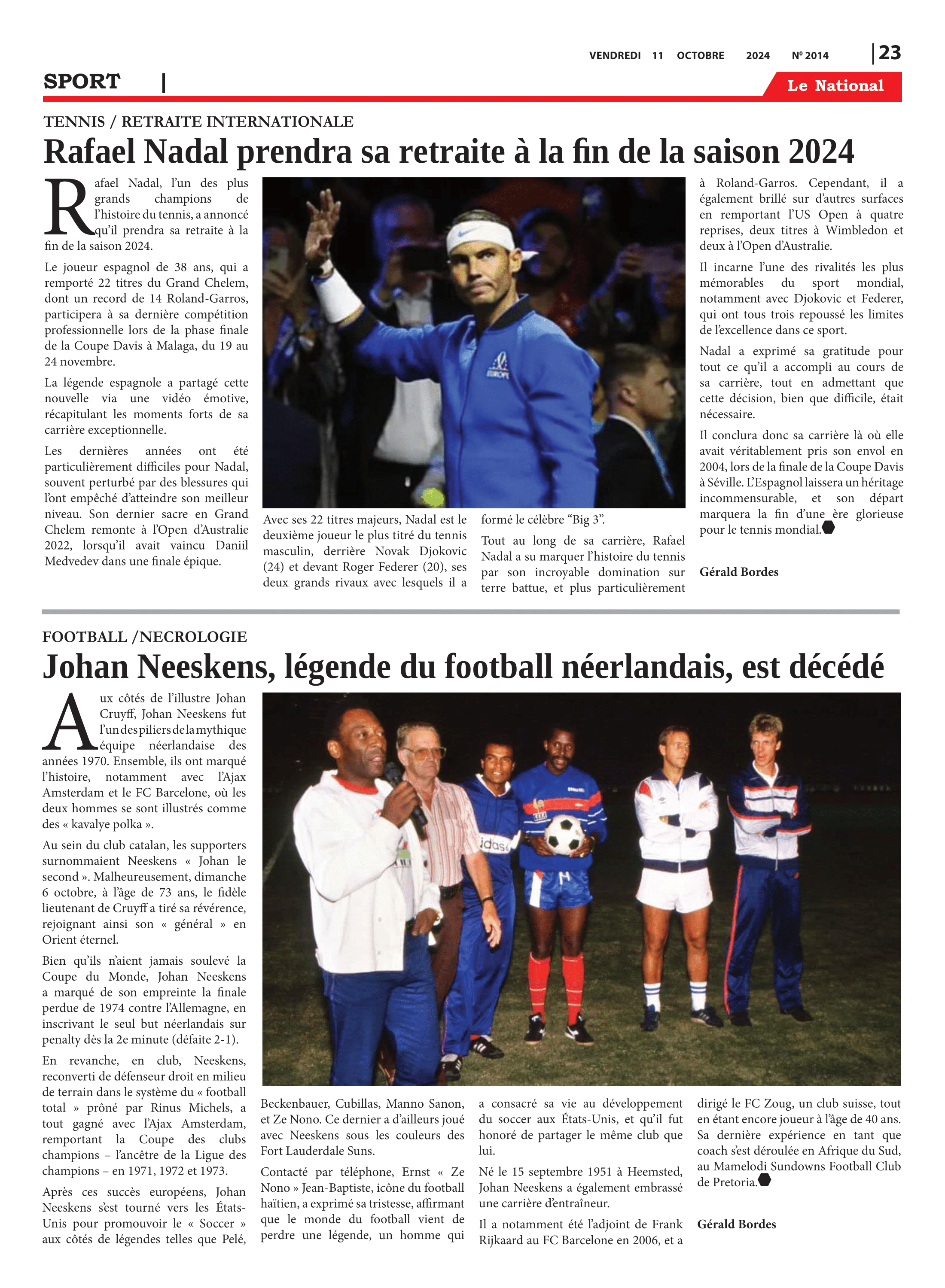 Page 23 de l'édition 2014