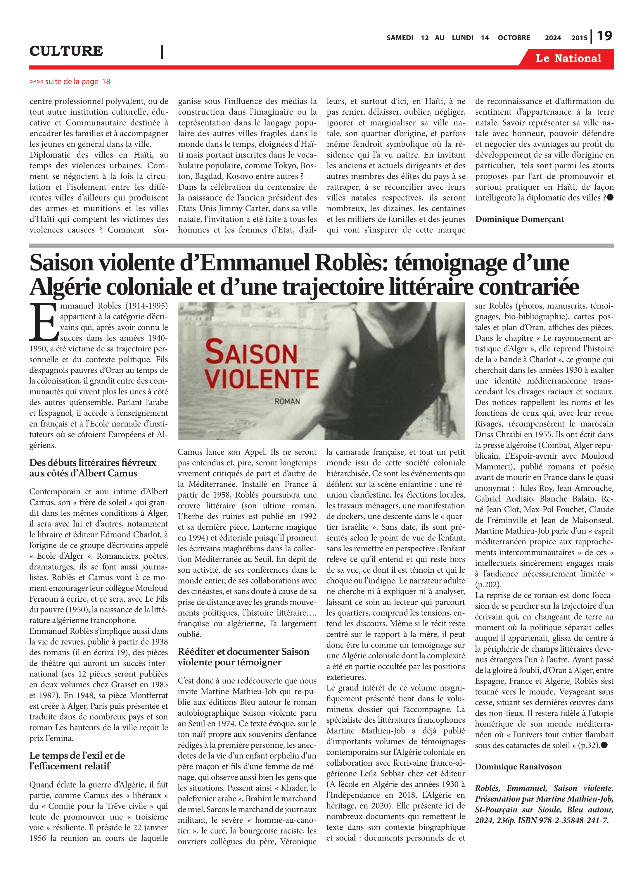 Page 19 de l'édition 2015