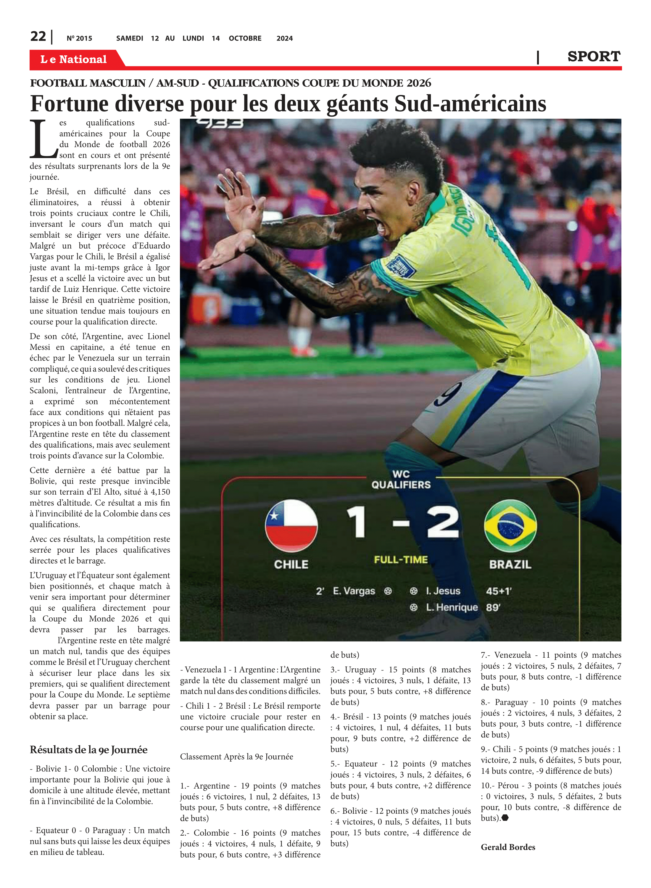Page 22 de l'édition 2015
