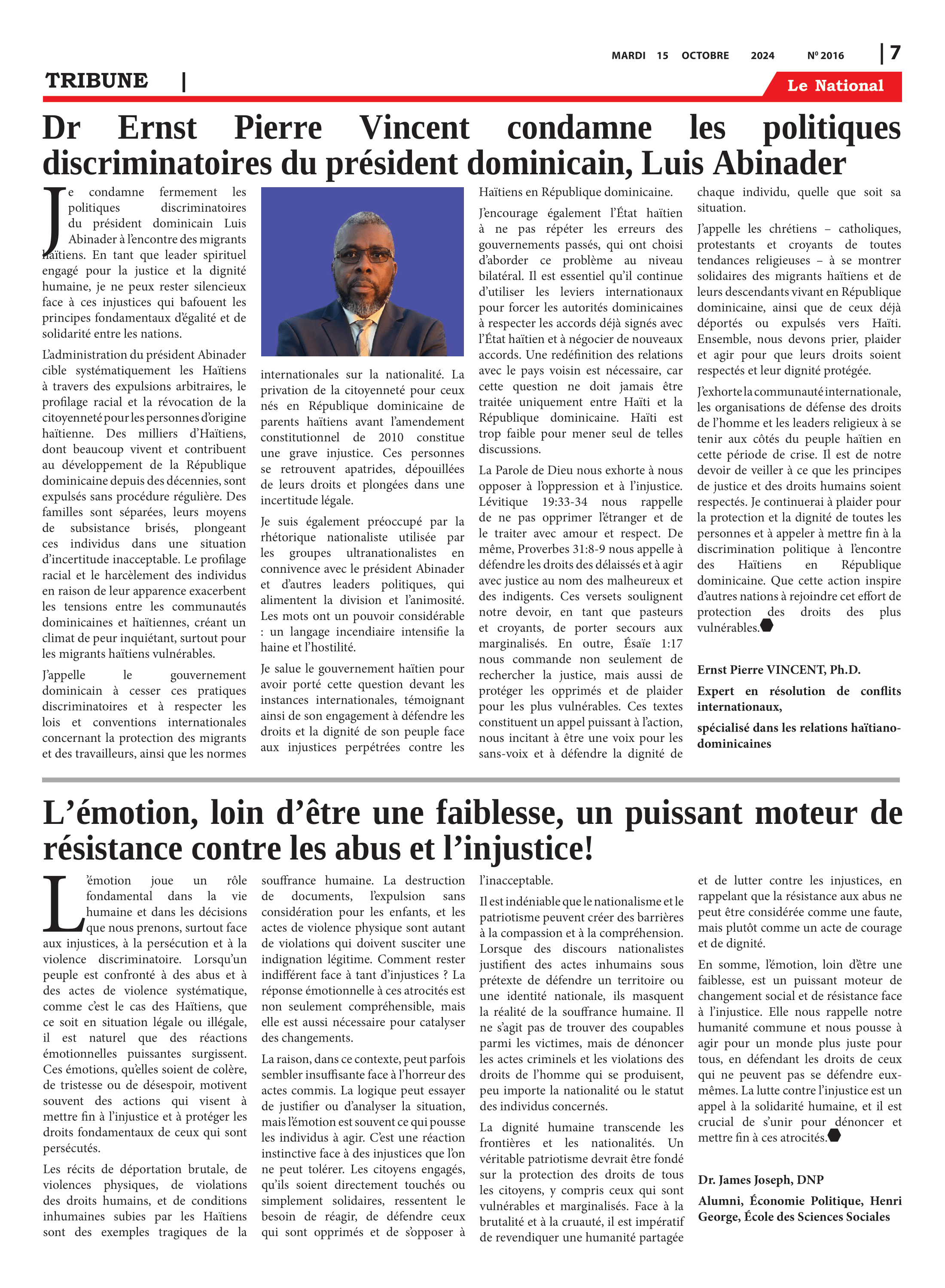 Page 7 de l'édition 2016