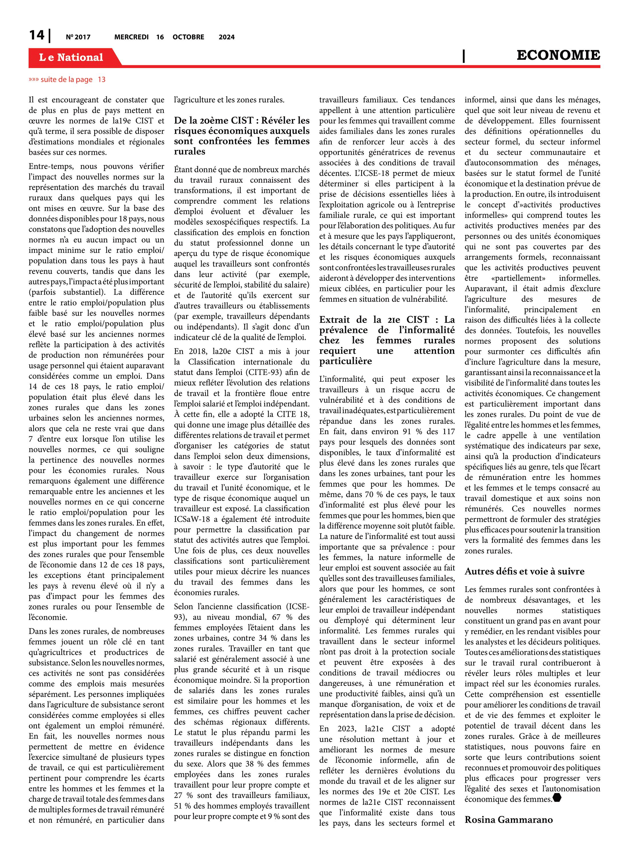 Page 14 de l'édition 2017