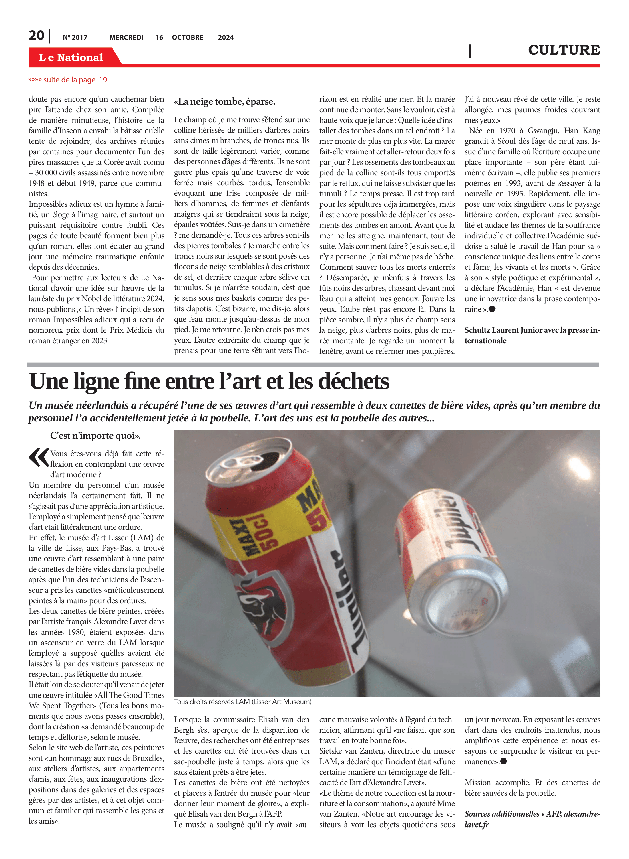 Page 20 de l'édition 2017