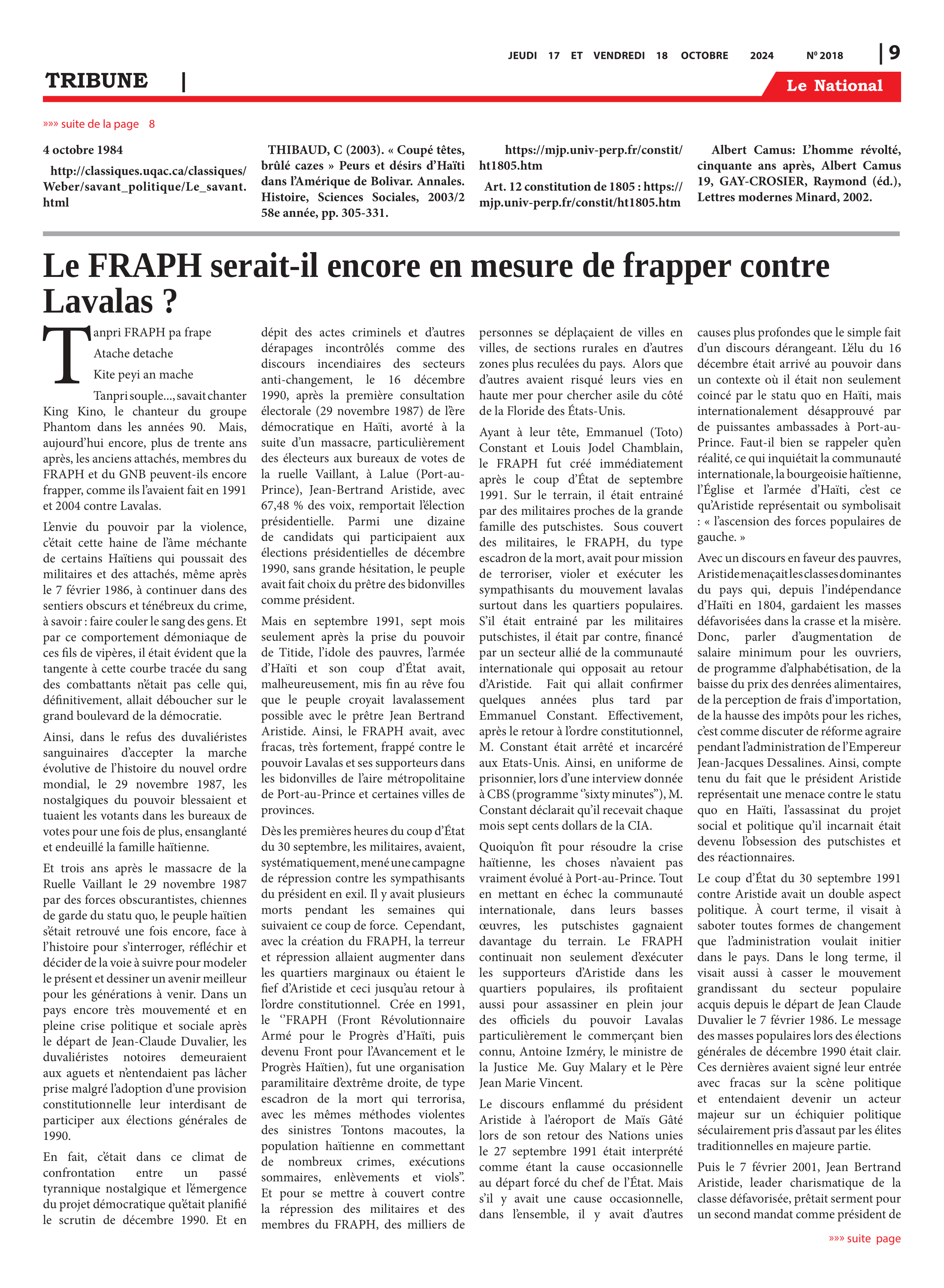 Page 9 de l'édition 2018