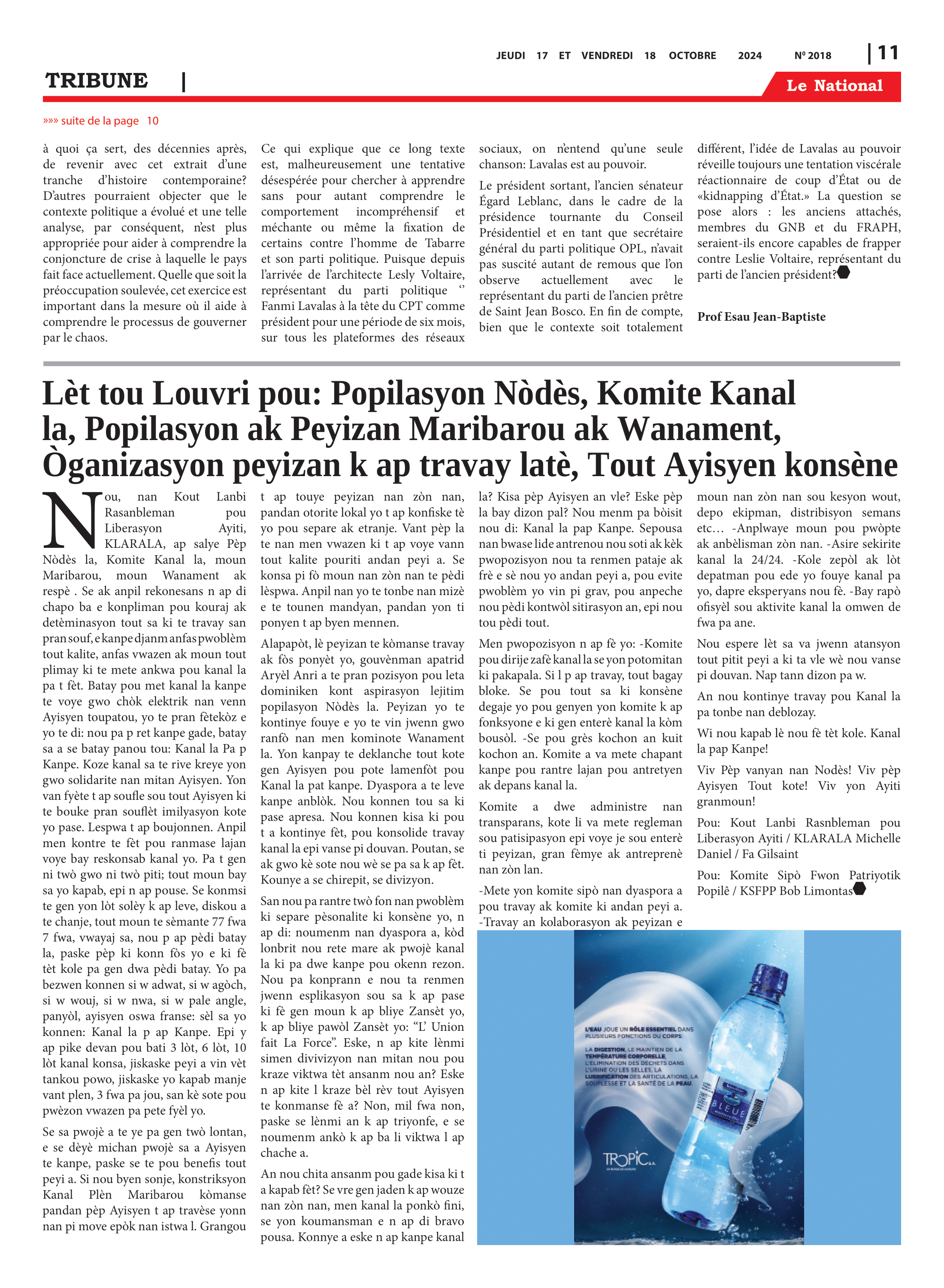 Page 11 de l'édition 2018