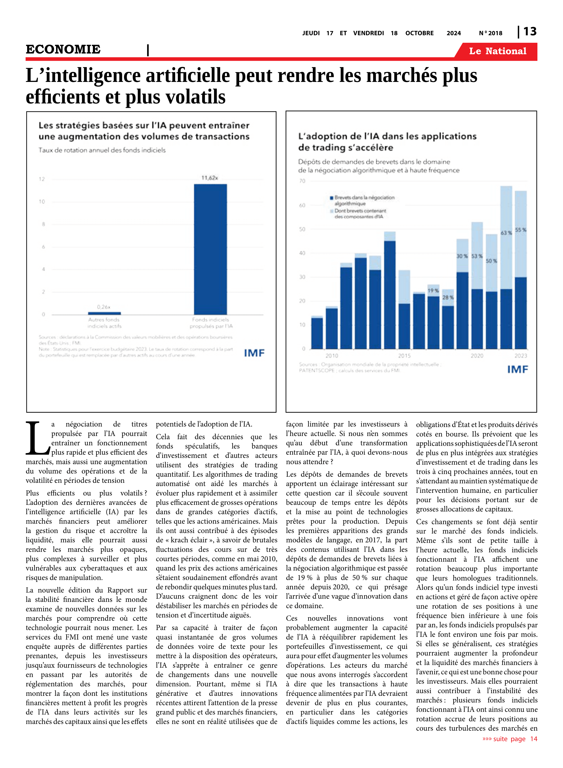 Page 13 de l'édition 2018