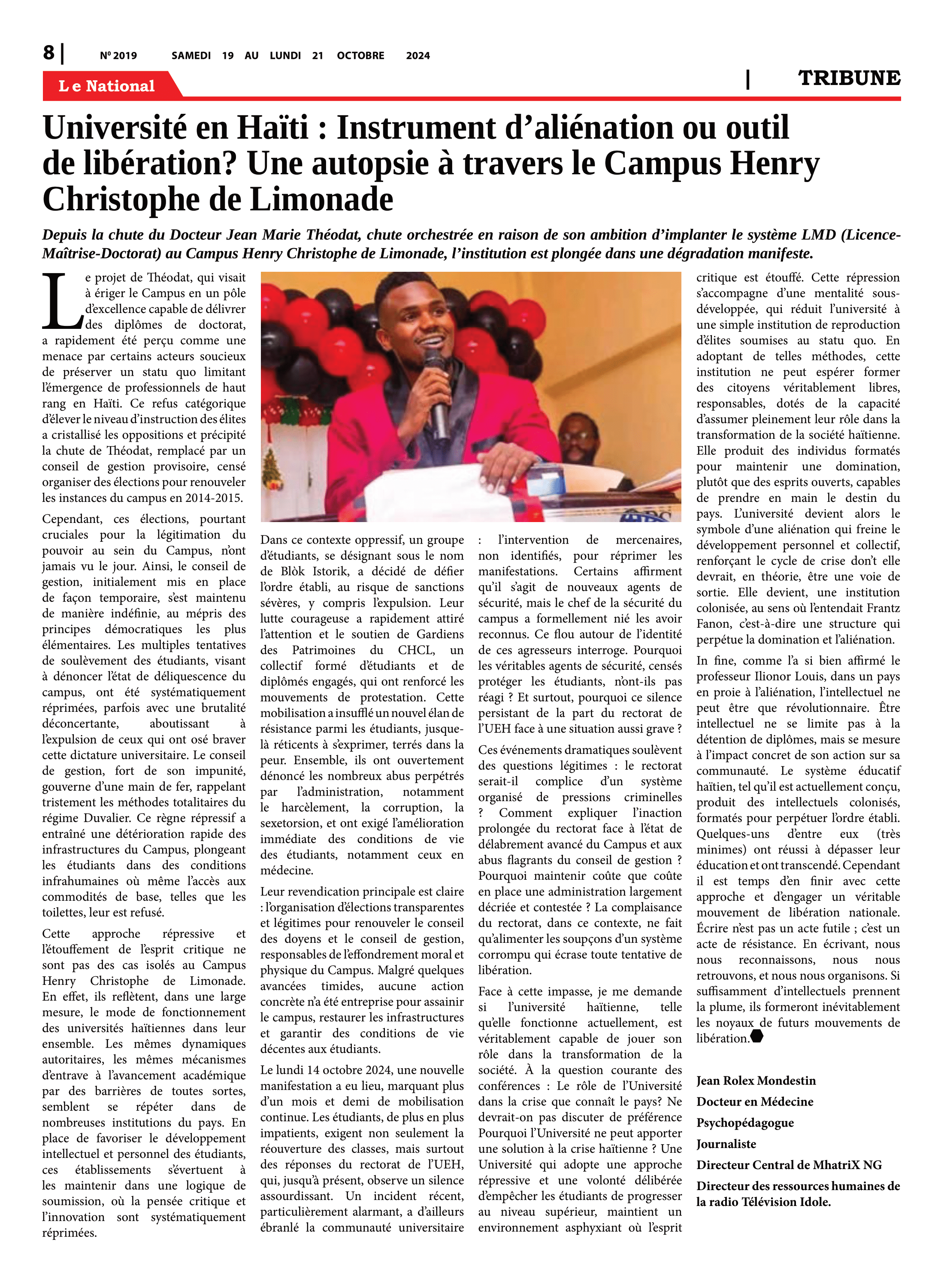 Page 8 de l'édition 2019