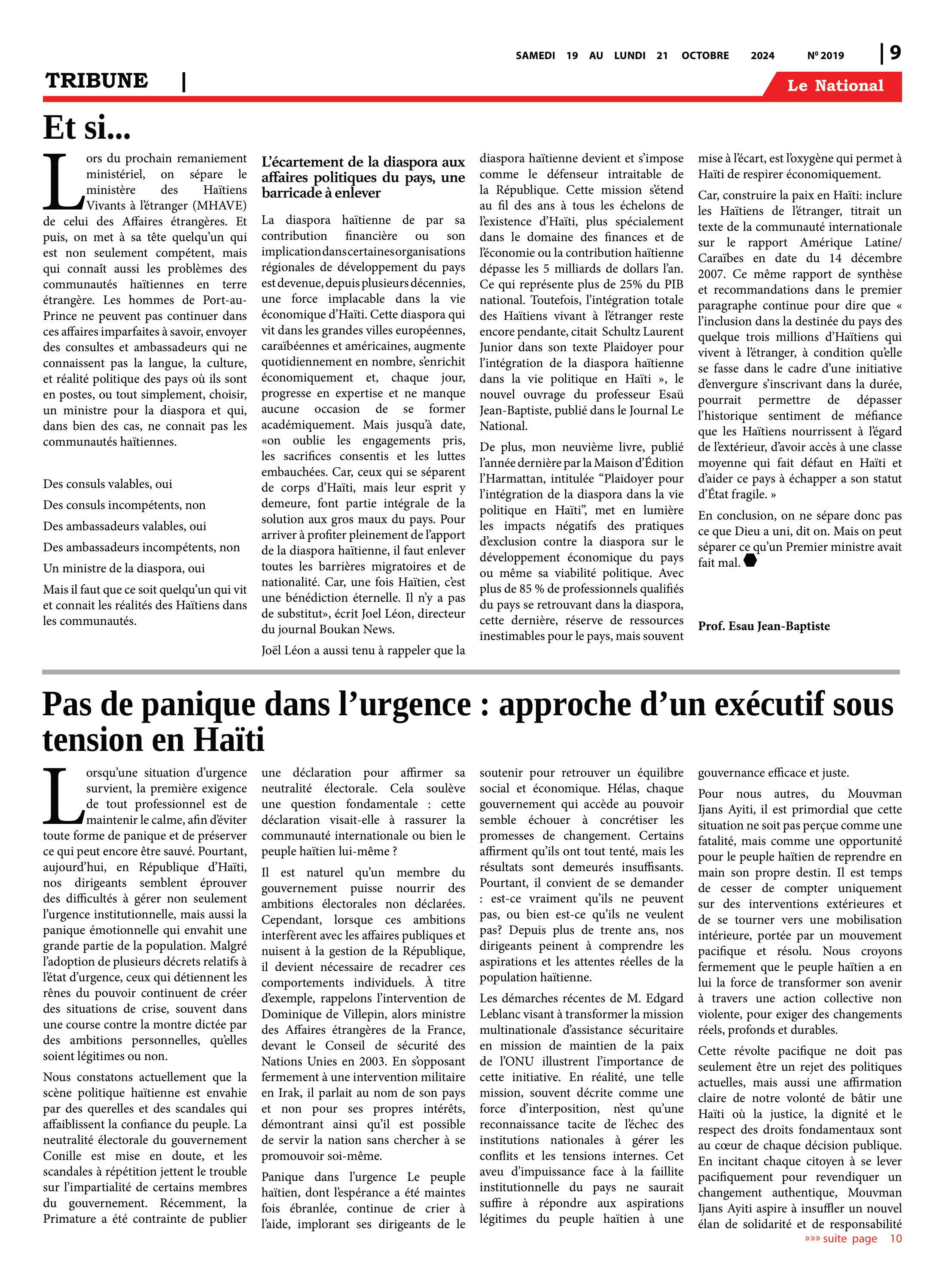Page 9 de l'édition 2019