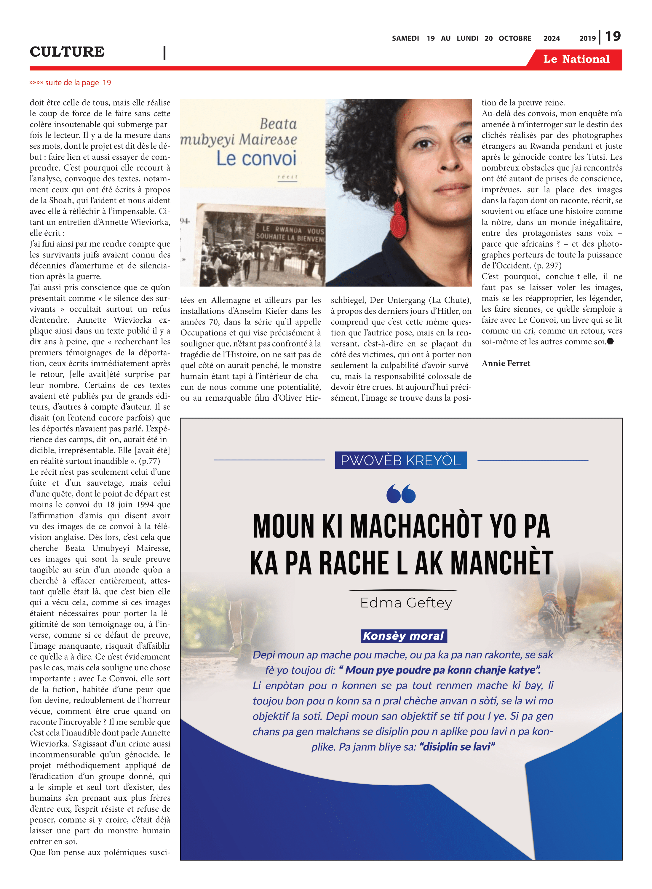 Page 19 de l'édition 2019