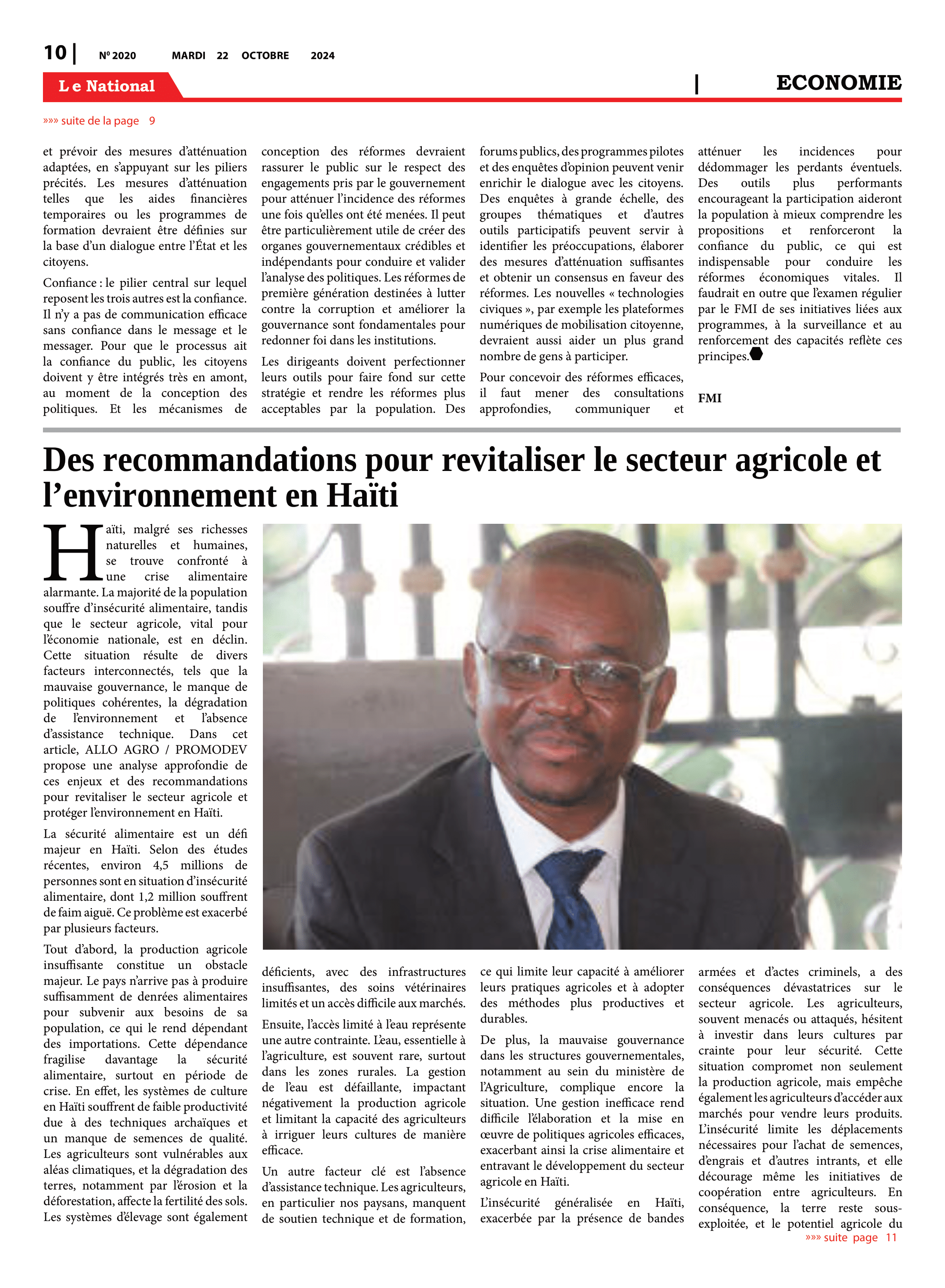 Page 10 de l'édition 2020