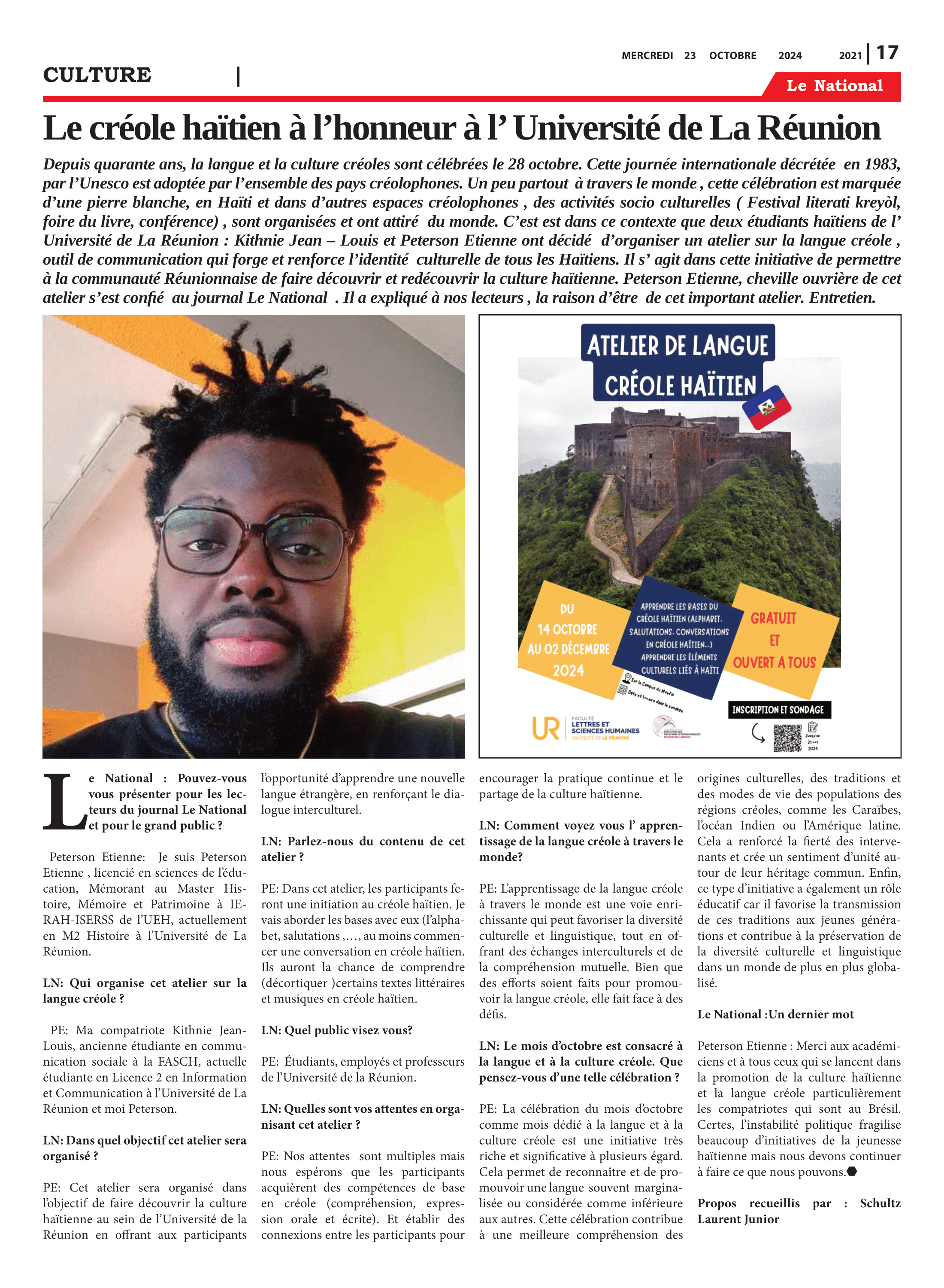 Page 17 de l'édition 2021