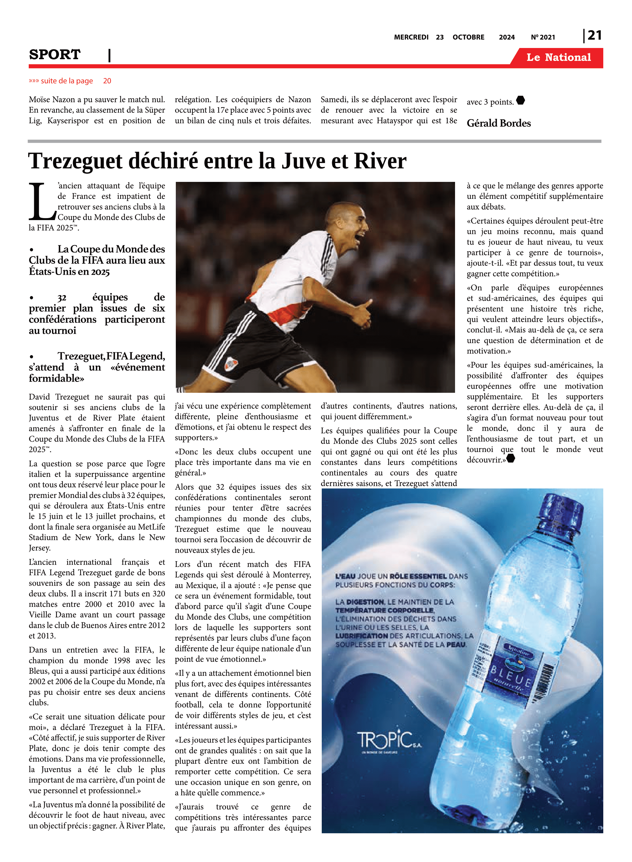 Page 21 de l'édition 2021