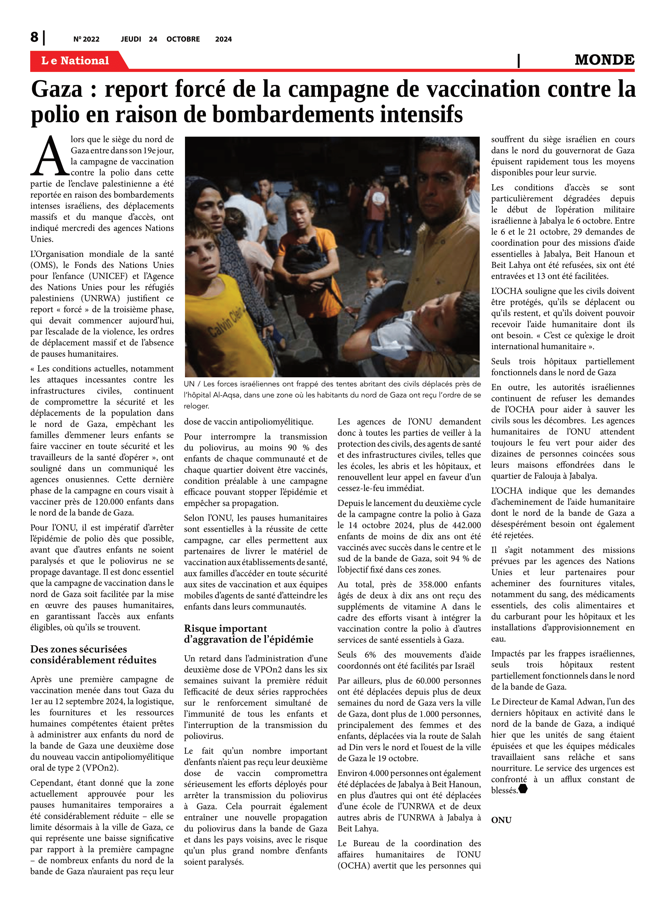 Page 8 de l'édition 2022