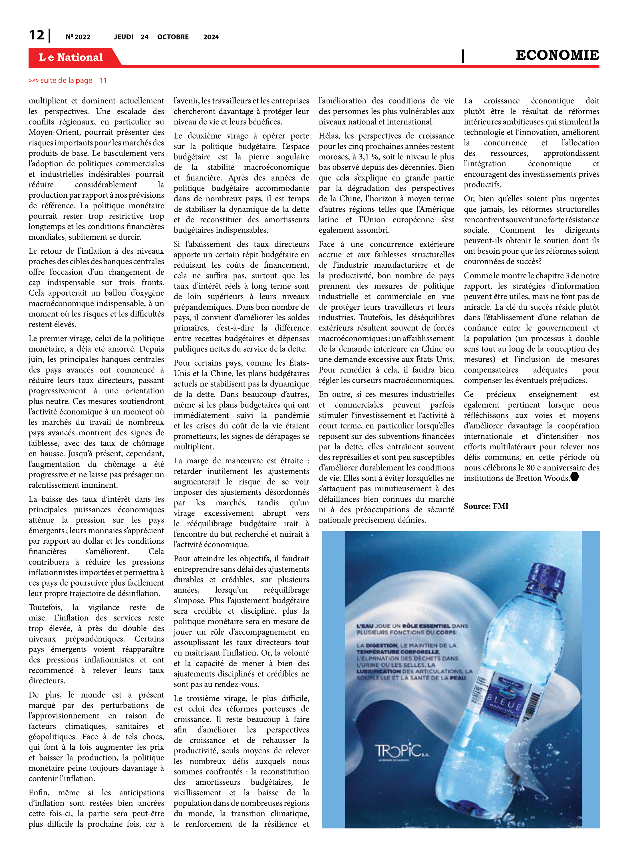 Page 12 de l'édition 2022
