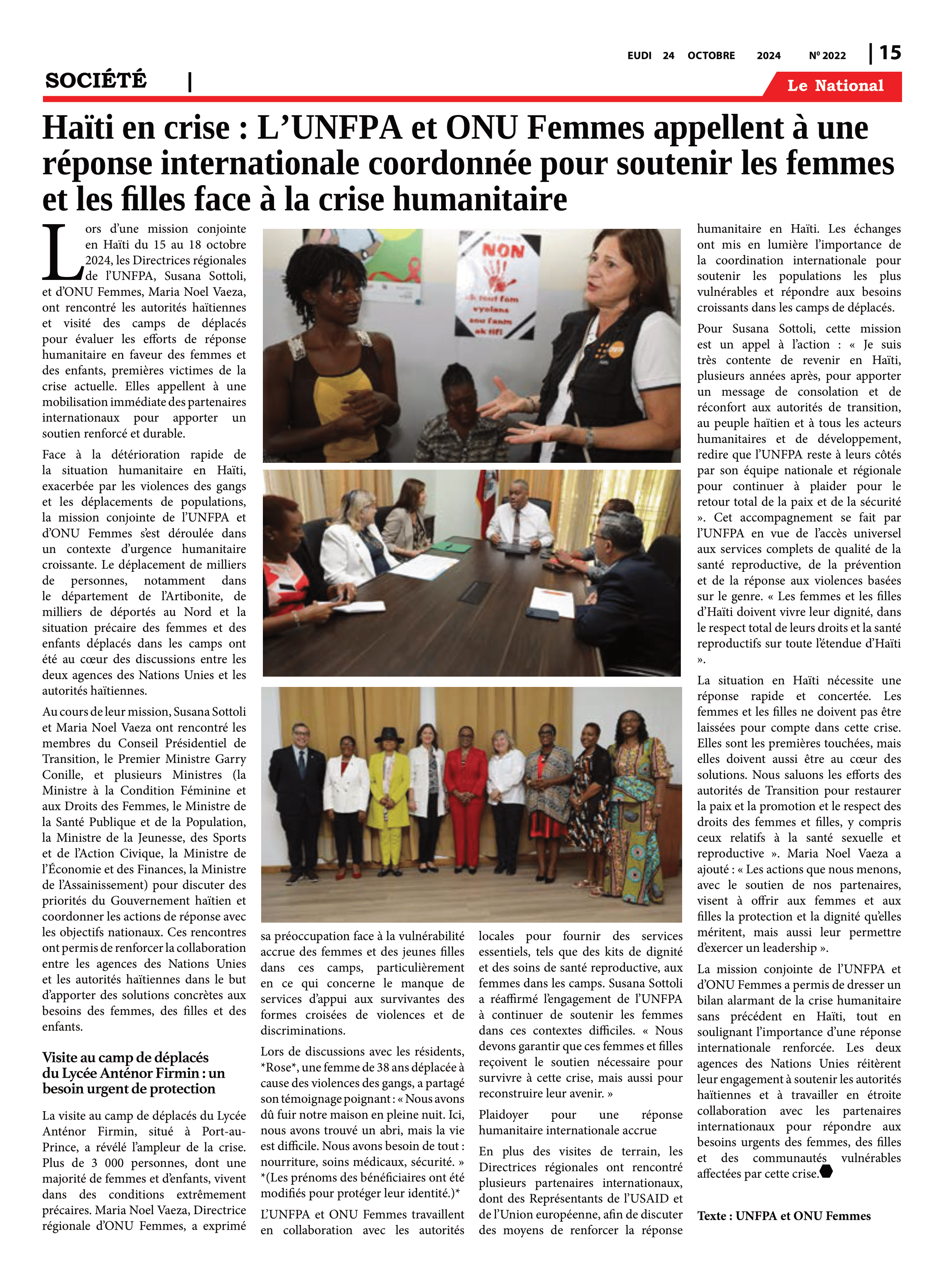 Page 15 de l'édition 2022