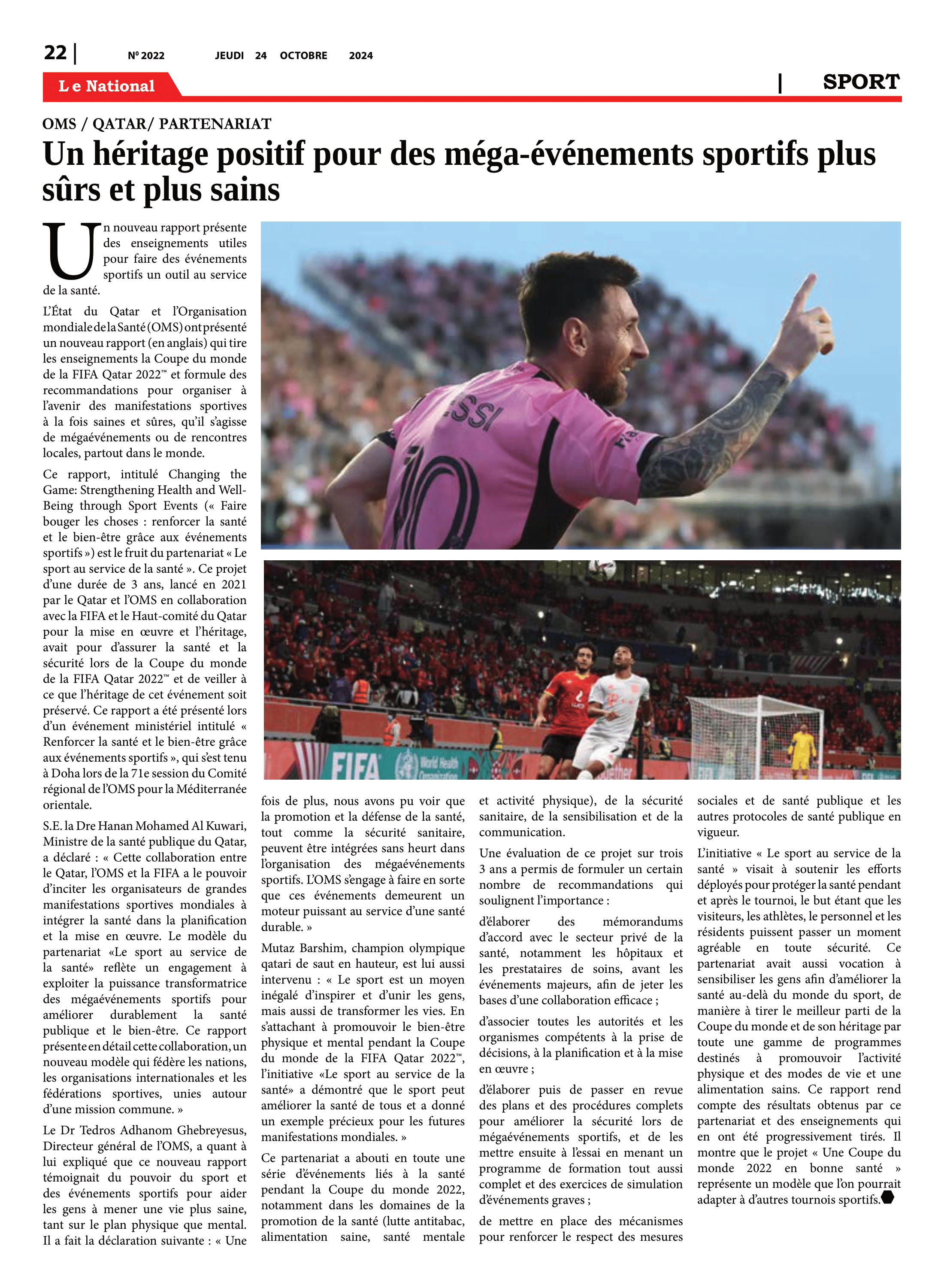Page 22 de l'édition 2022