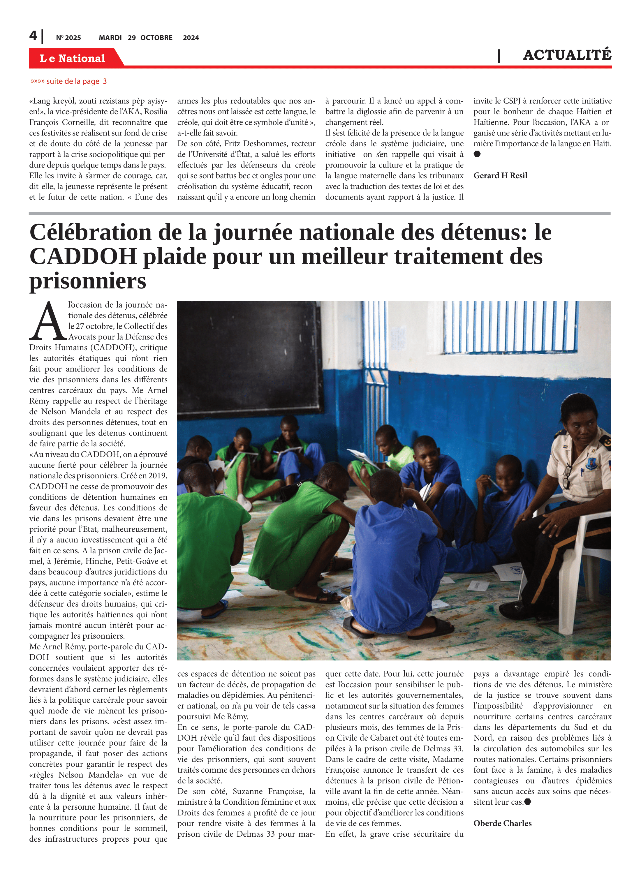 Page 4 de l'édition 2025