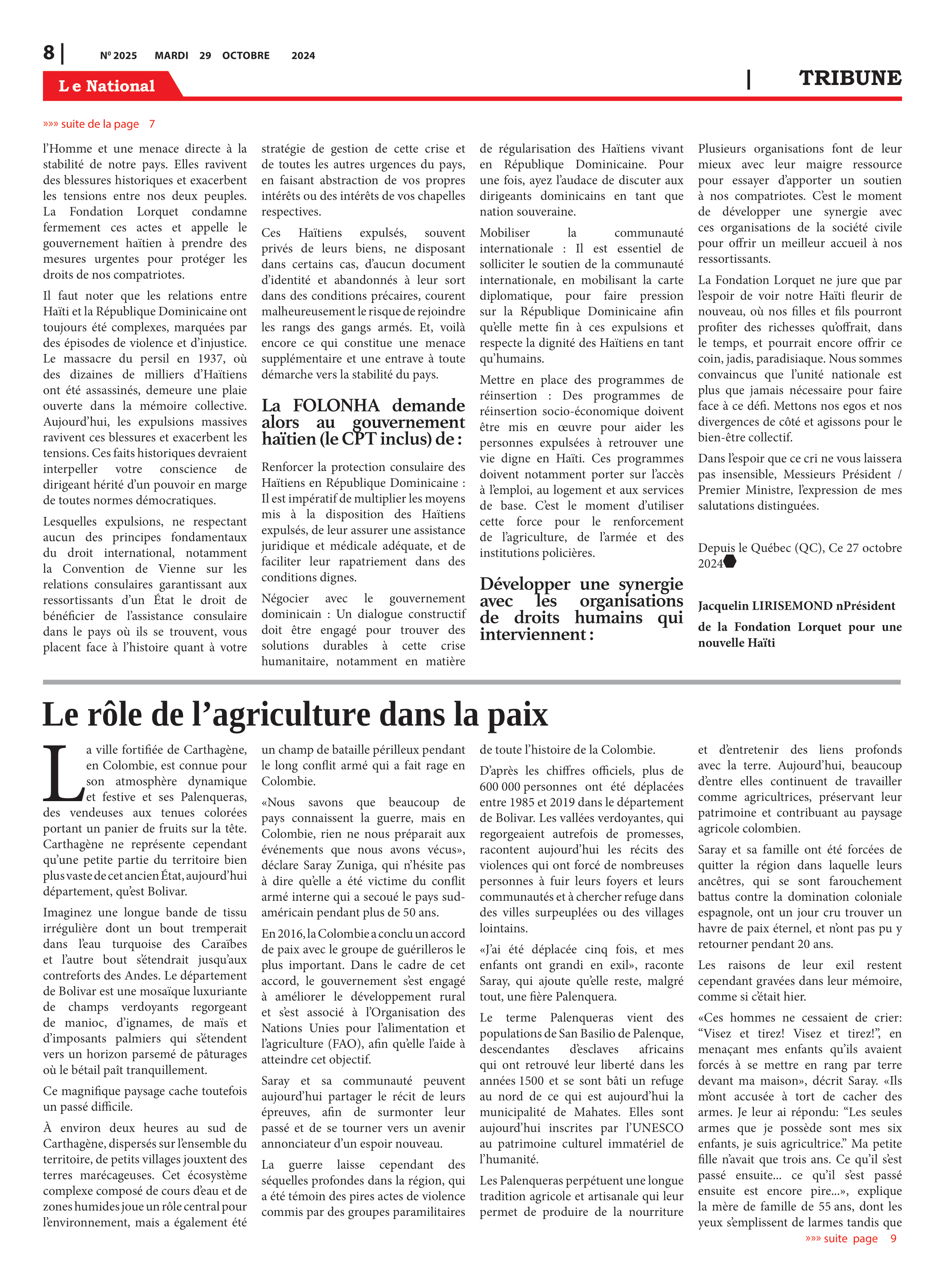 Page 8 de l'édition 2025