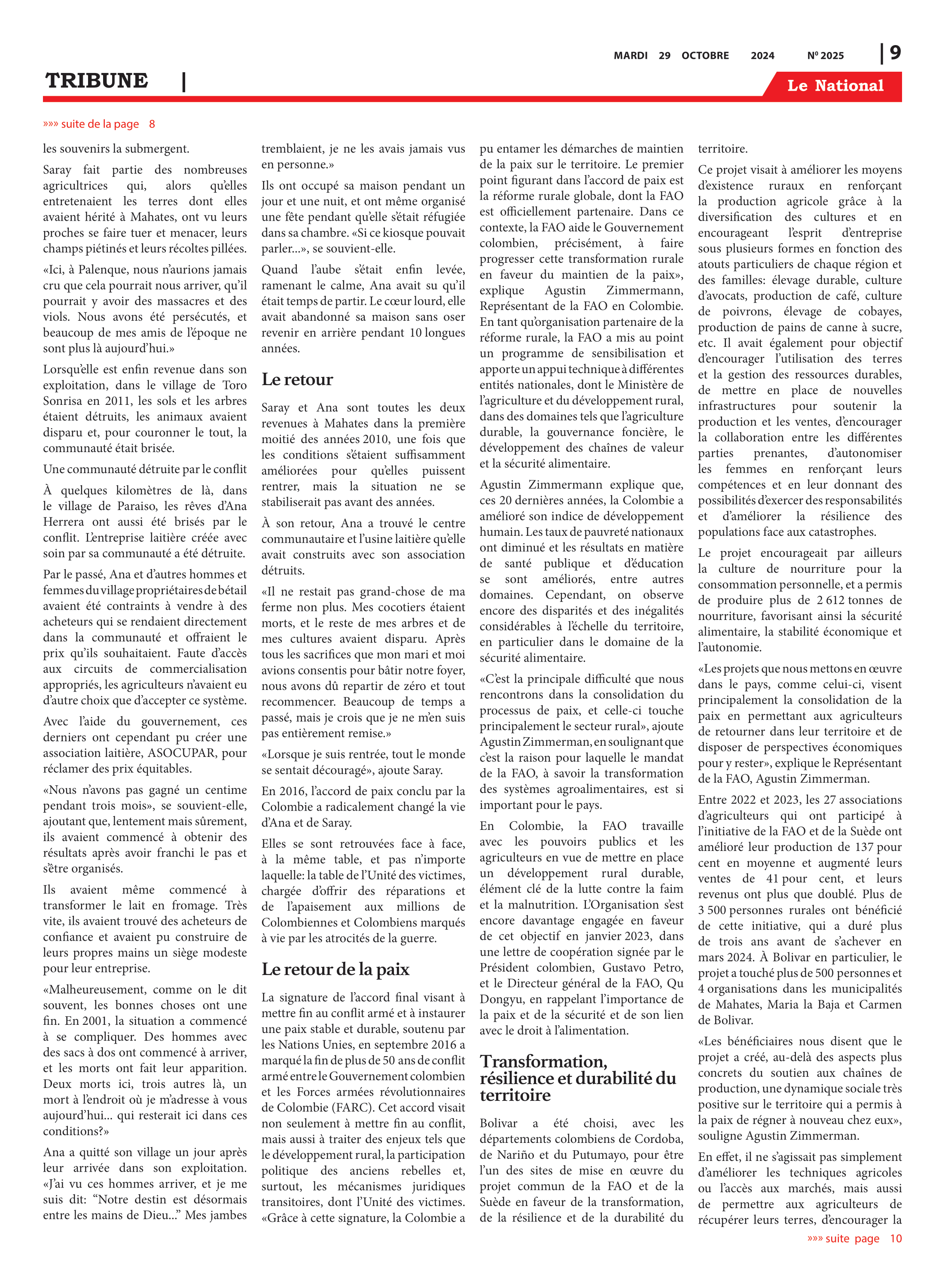 Page 9 de l'édition 2025