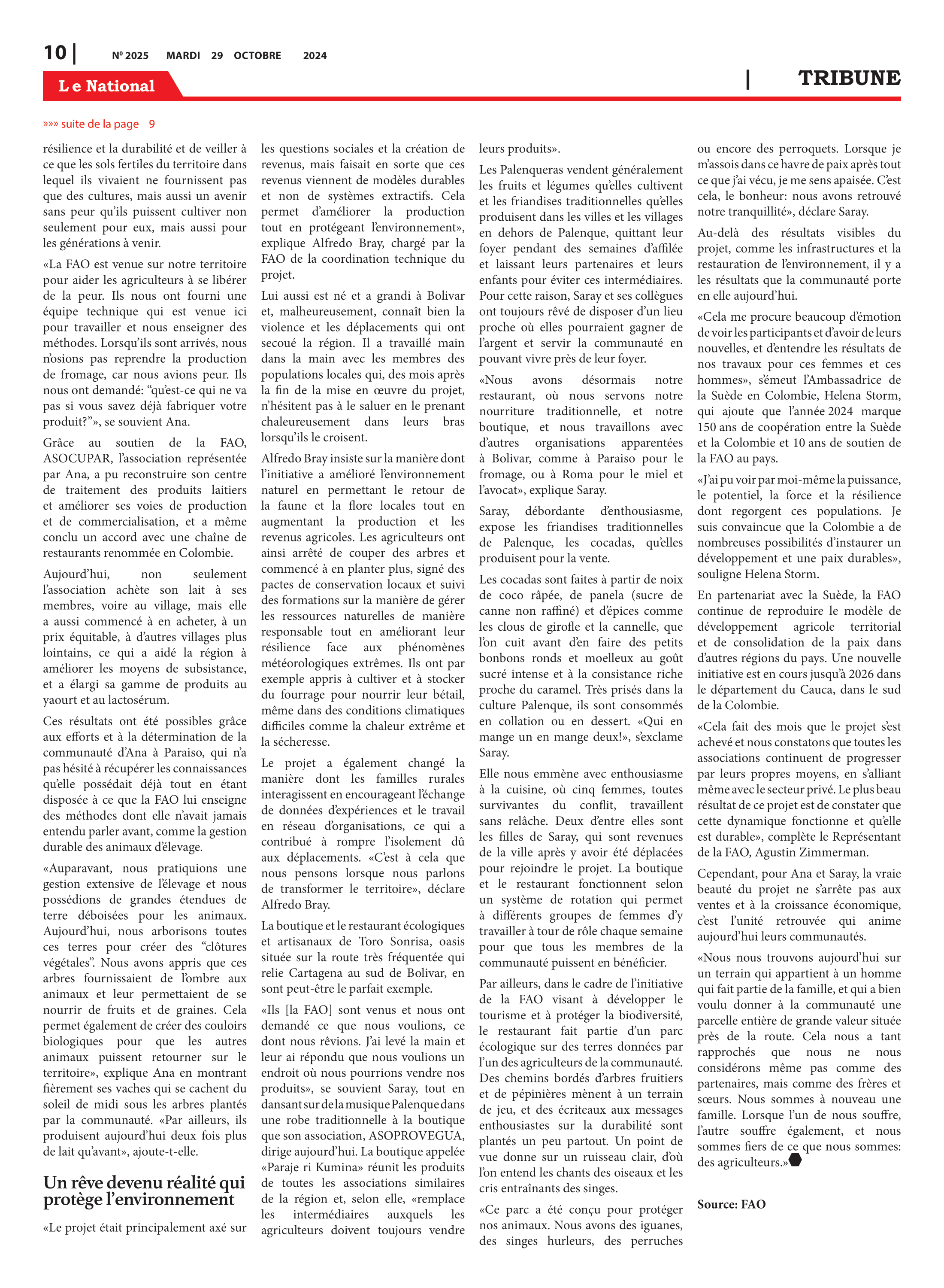 Page 10 de l'édition 2025