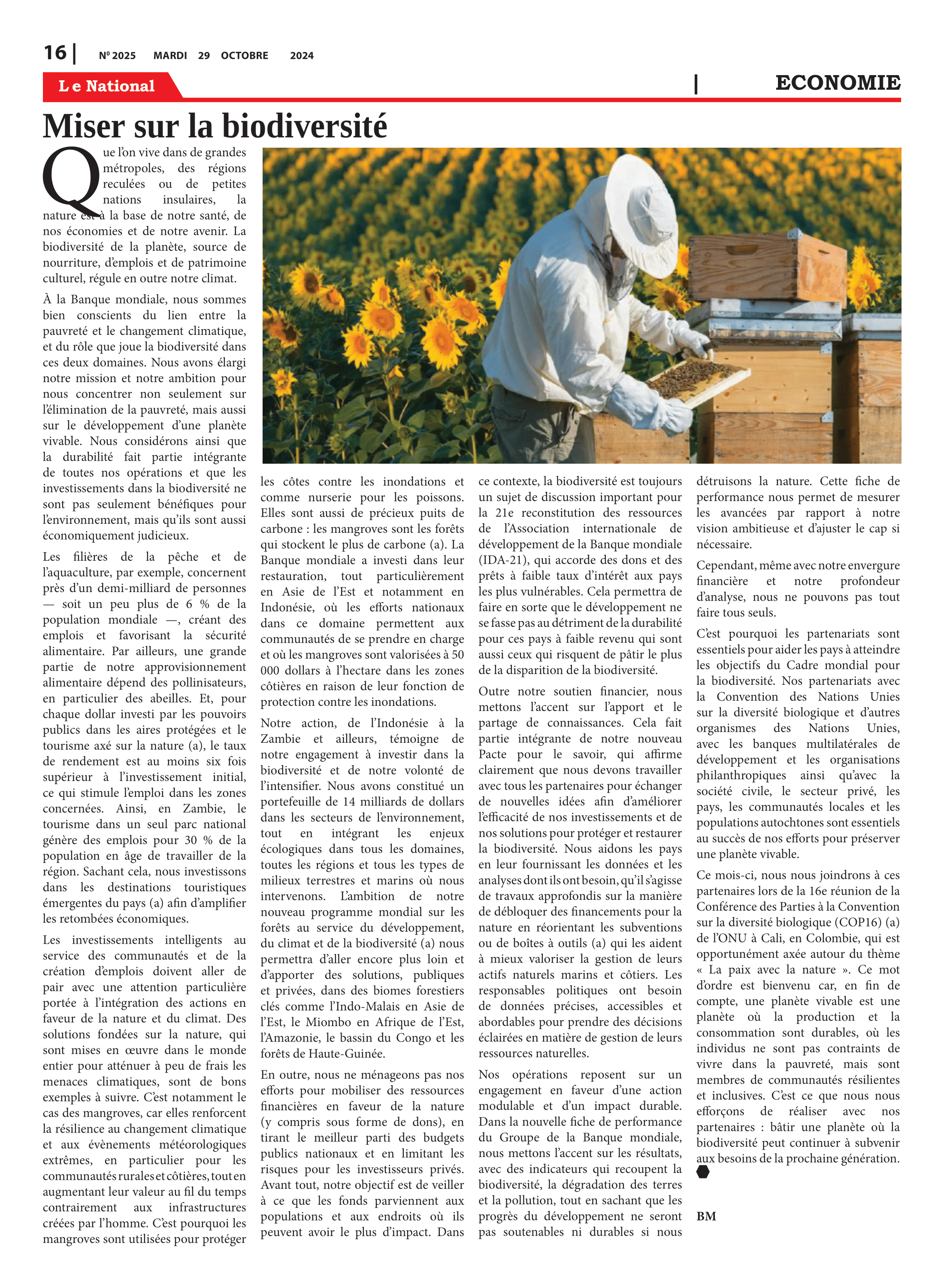 Page 16 de l'édition 2025