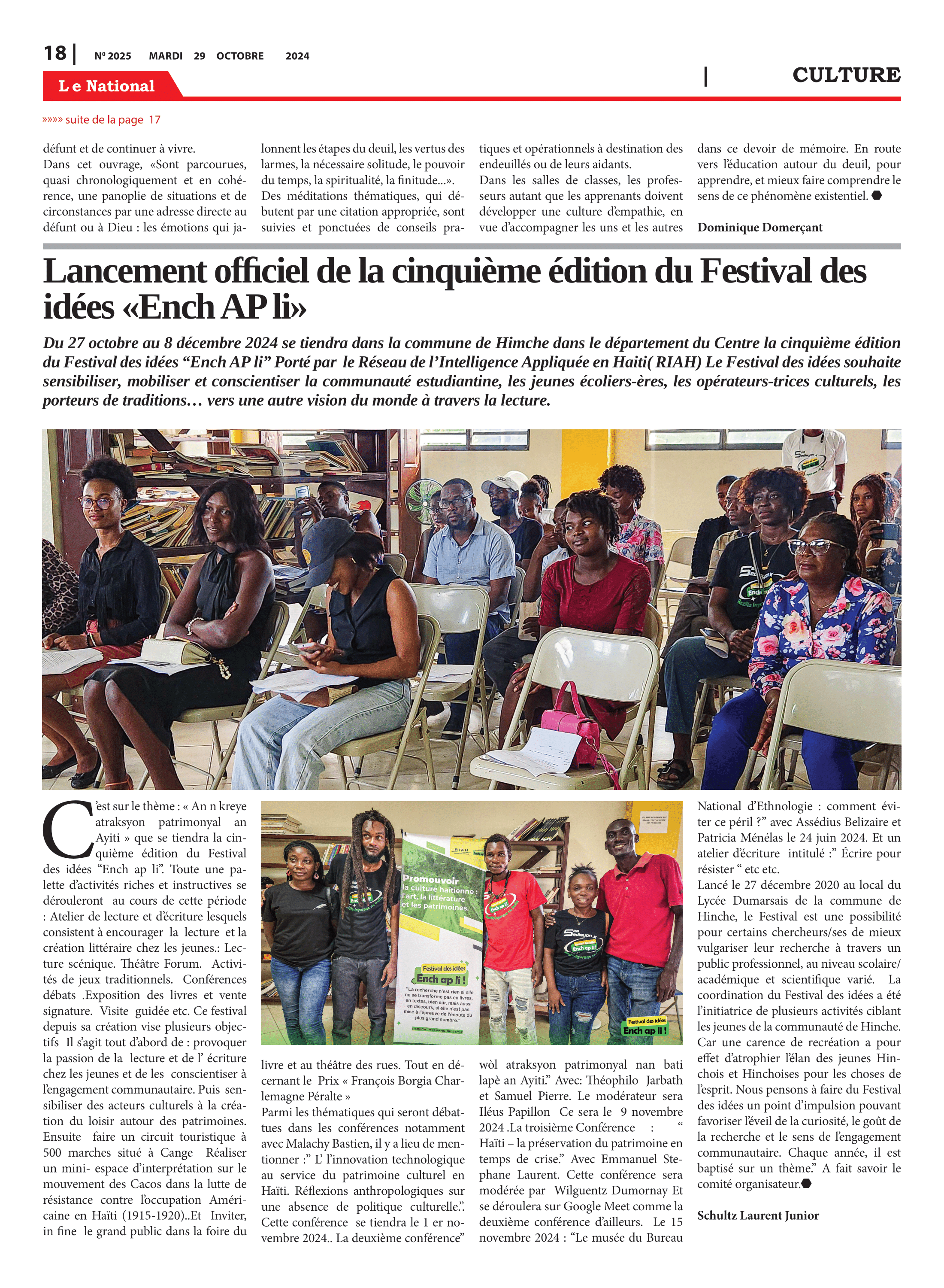 Page 18 de l'édition 2025