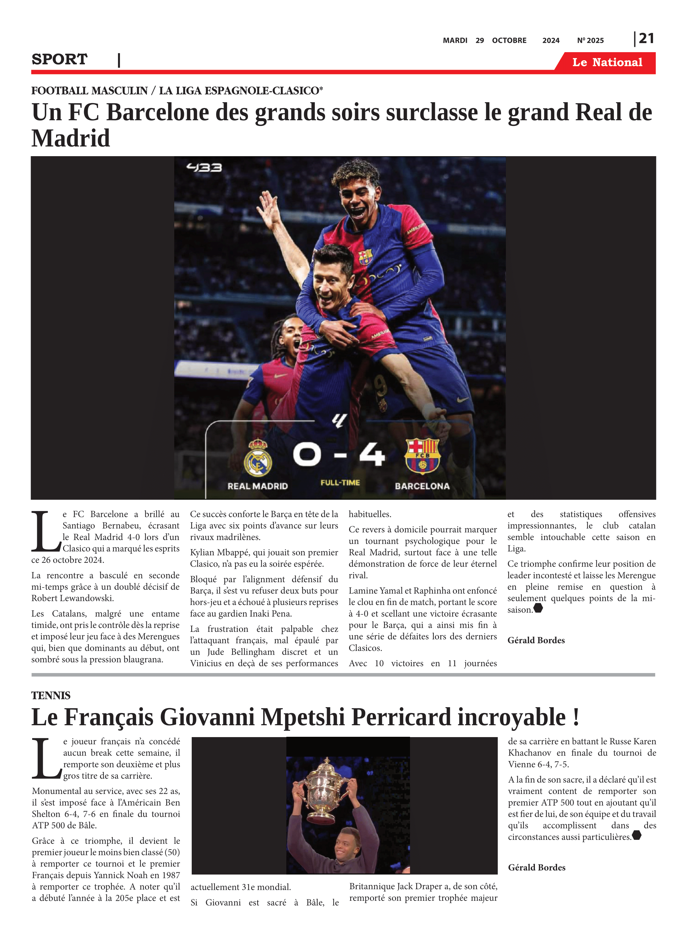 Page 21 de l'édition 2025