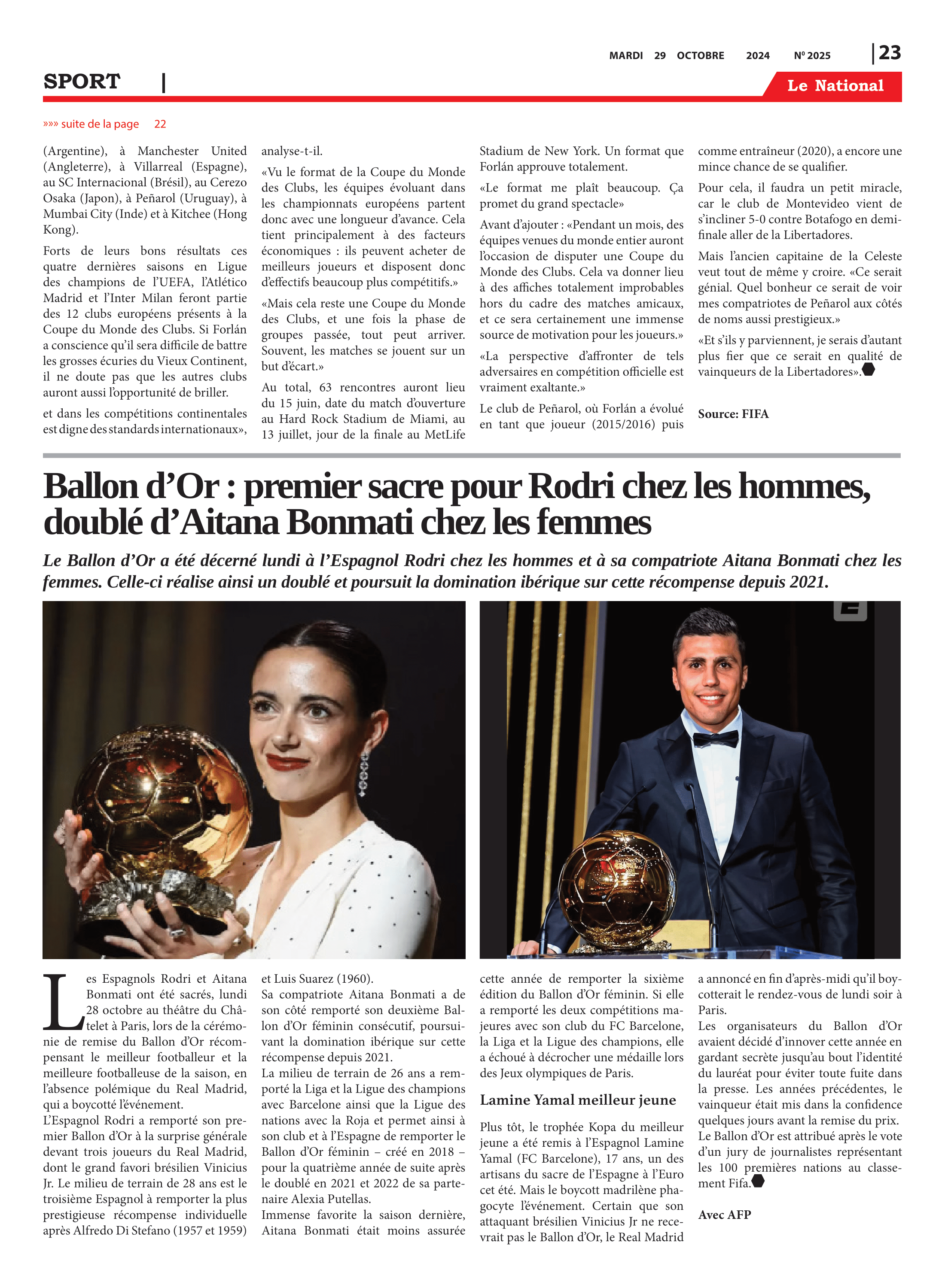 Page 23 de l'édition 2025