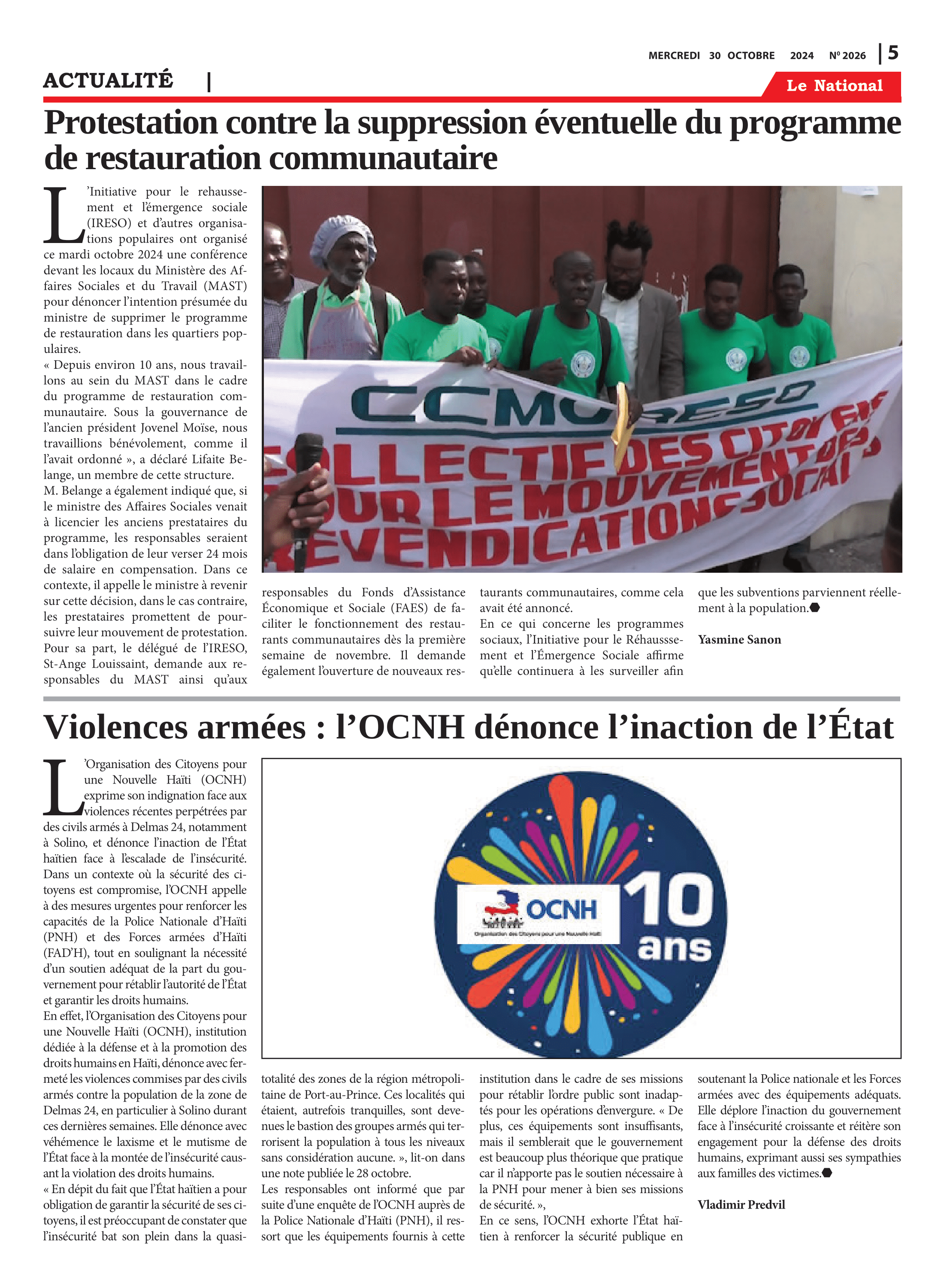 Page 5 de l'édition 2026