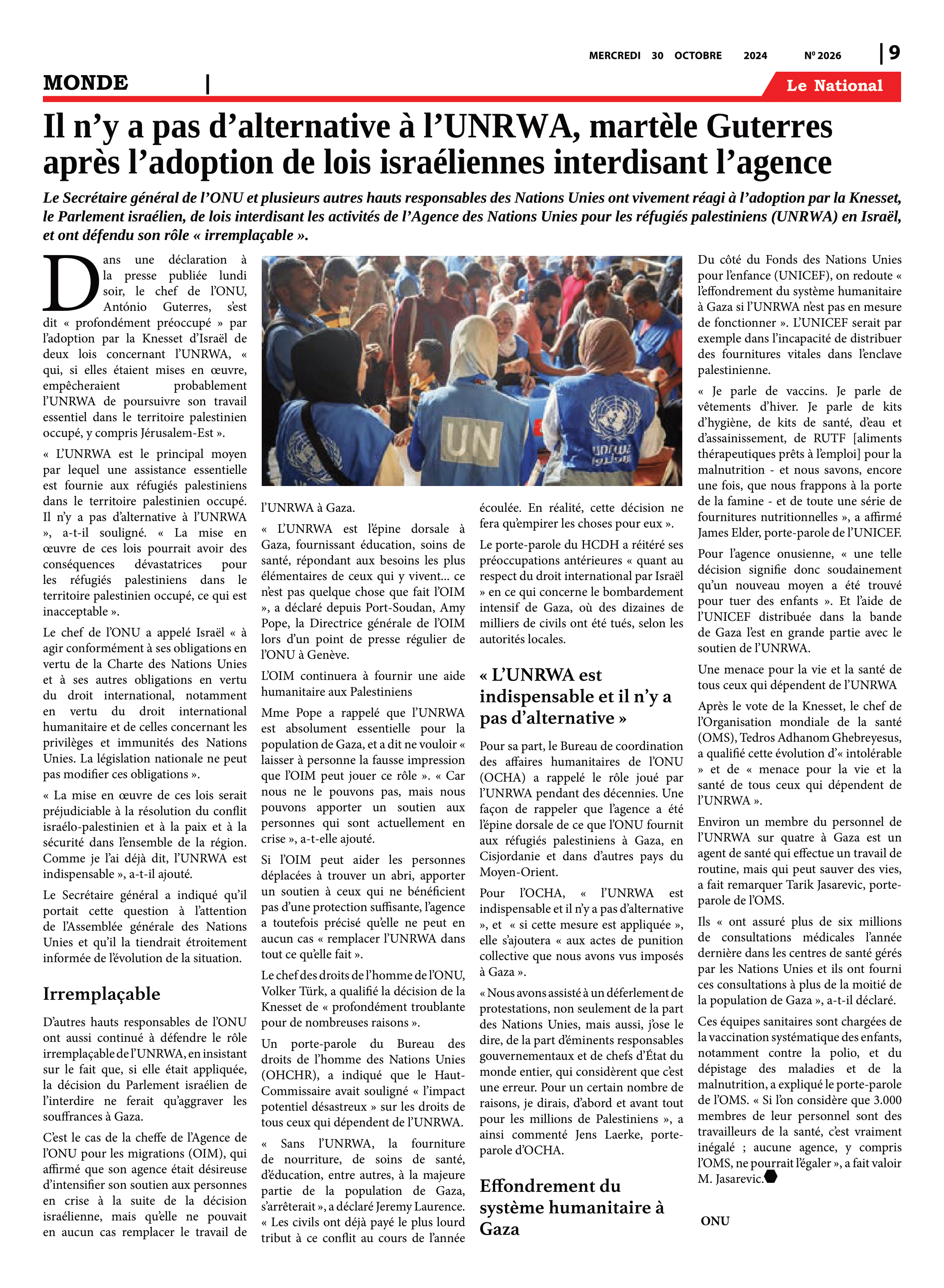 Page 9 de l'édition 2026
