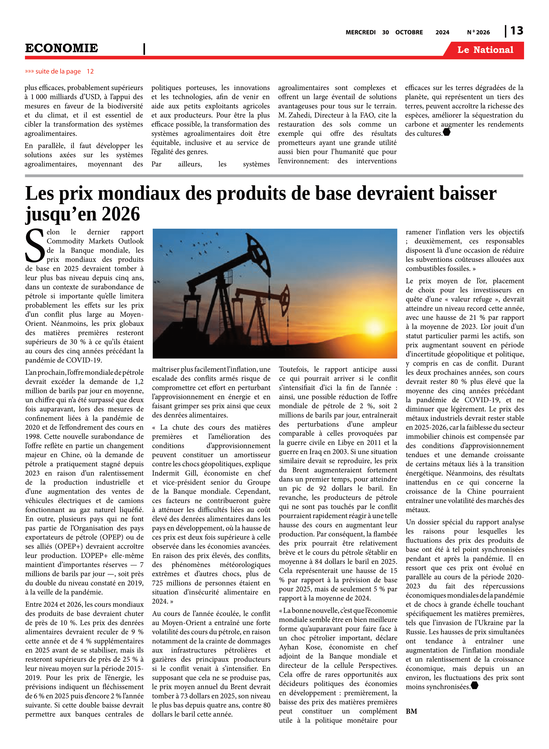 Page 13 de l'édition 2026