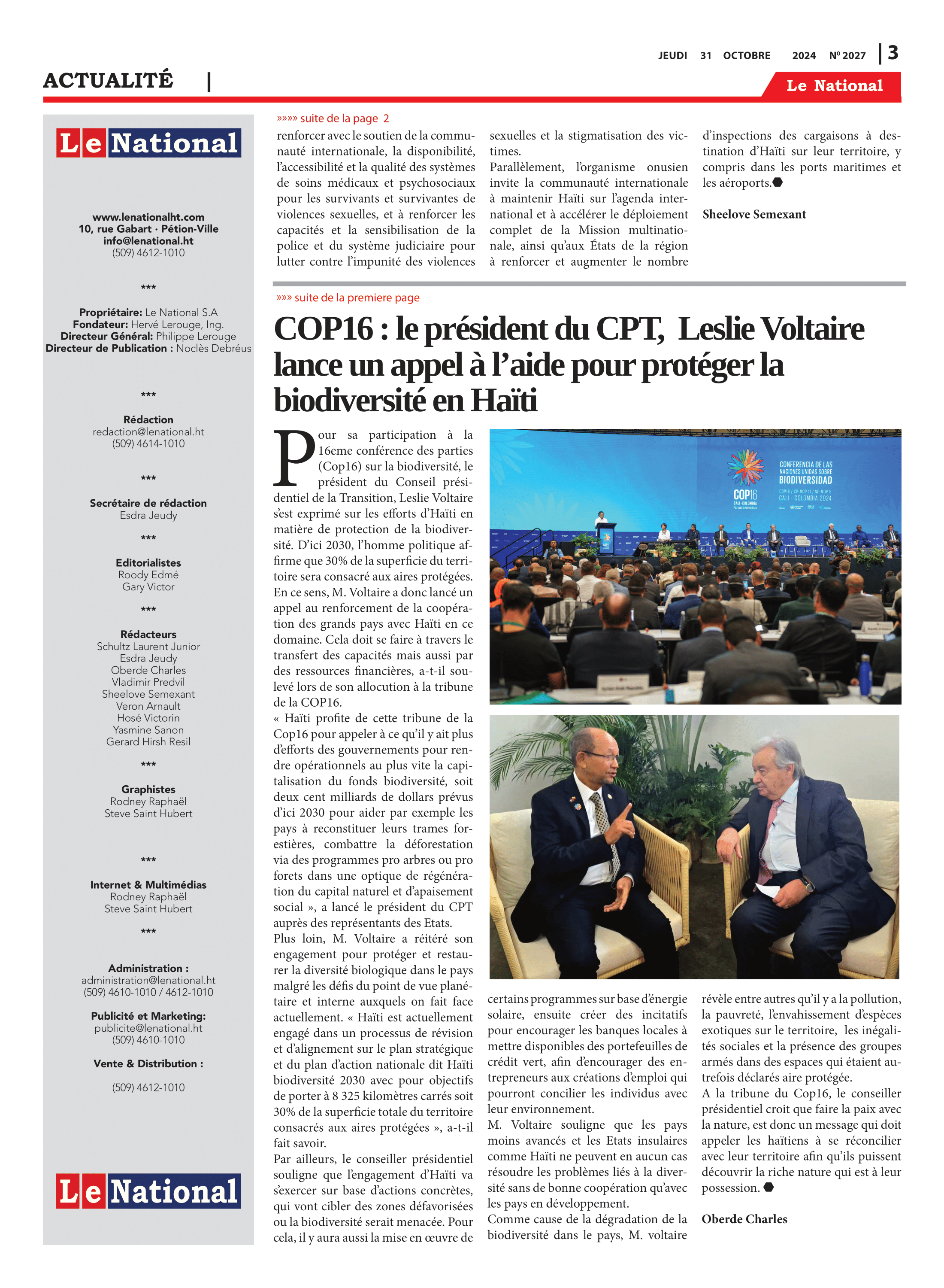 Page 3 de l'édition 2027