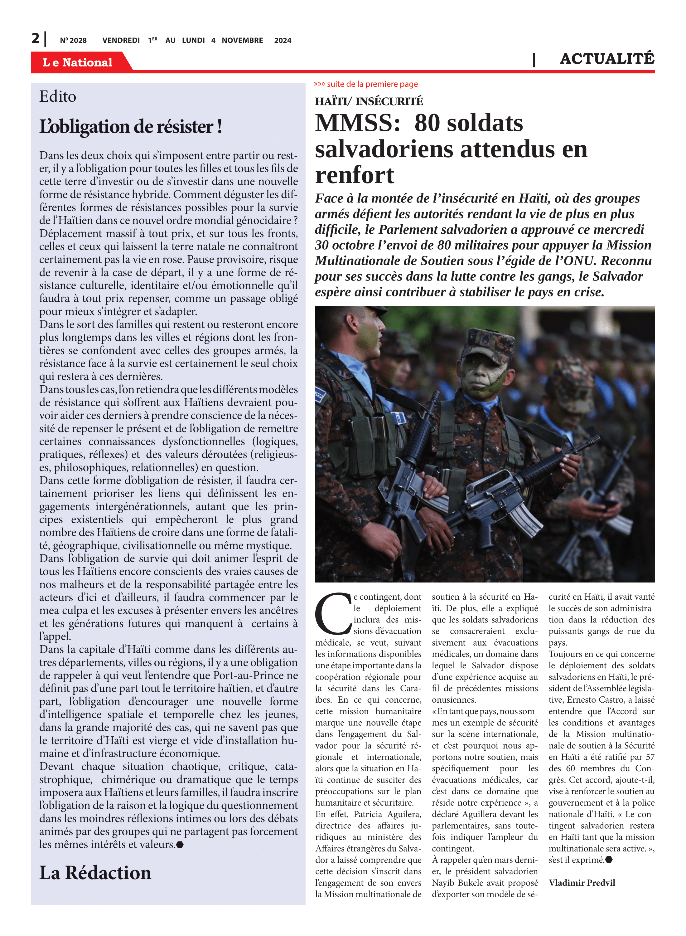 Page 2 de l'édition 2028