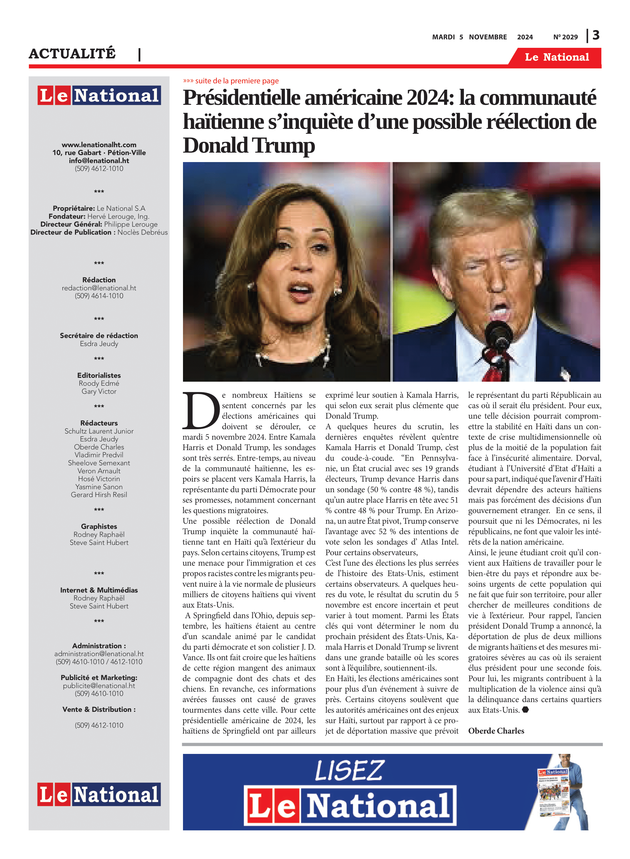 Page 3 de l'édition 2029