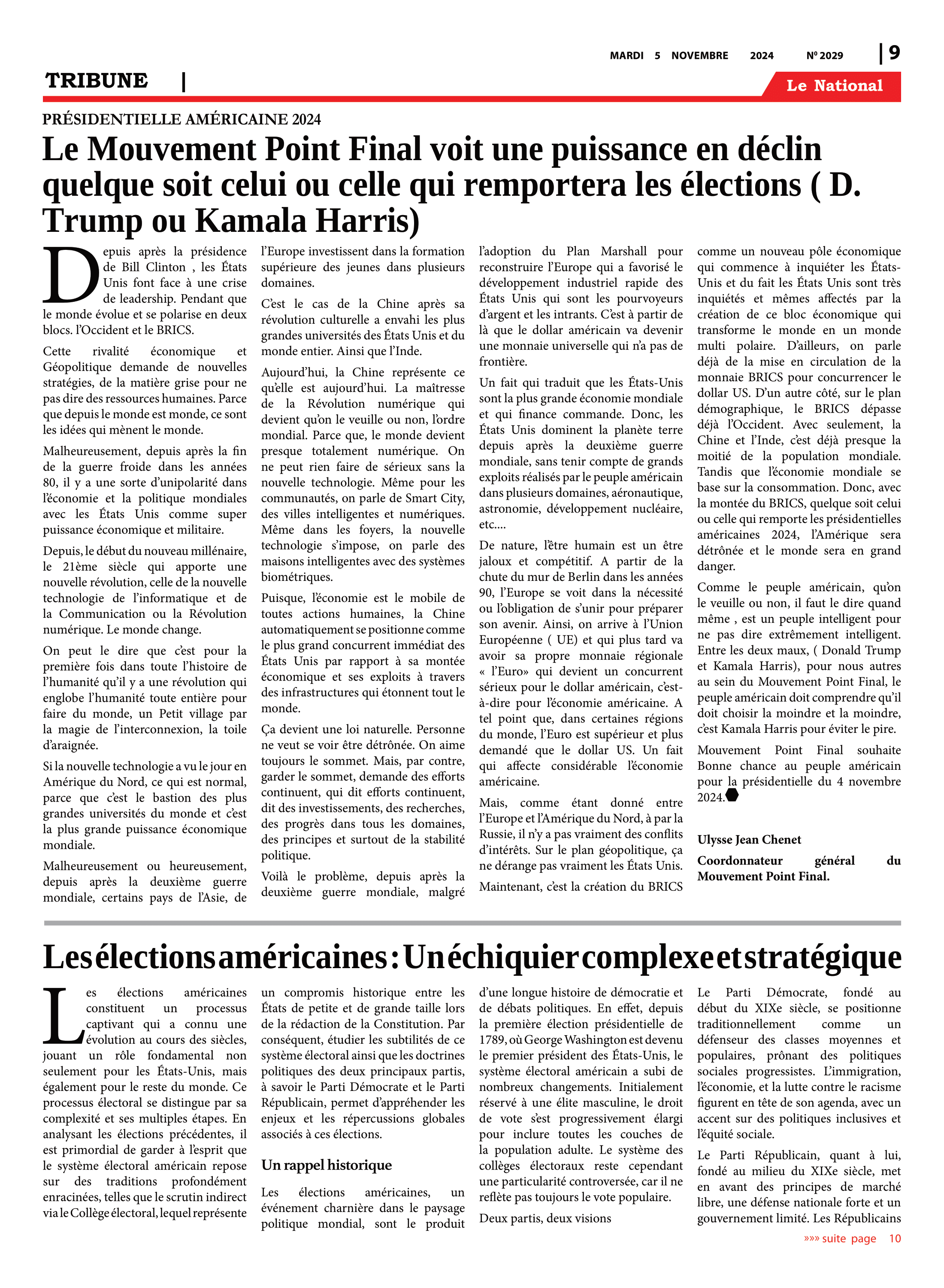 Page 9 de l'édition 2029