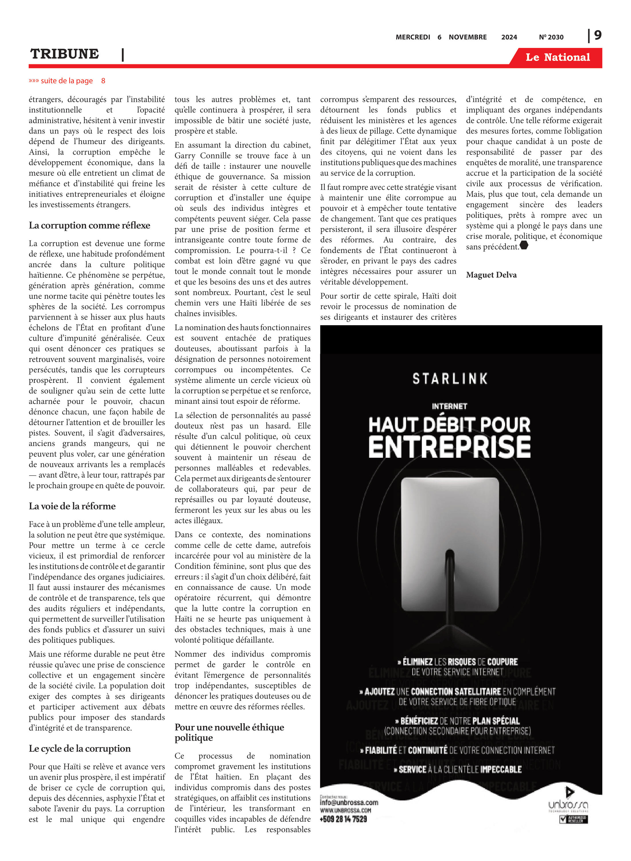Page 9 de l'édition 2030