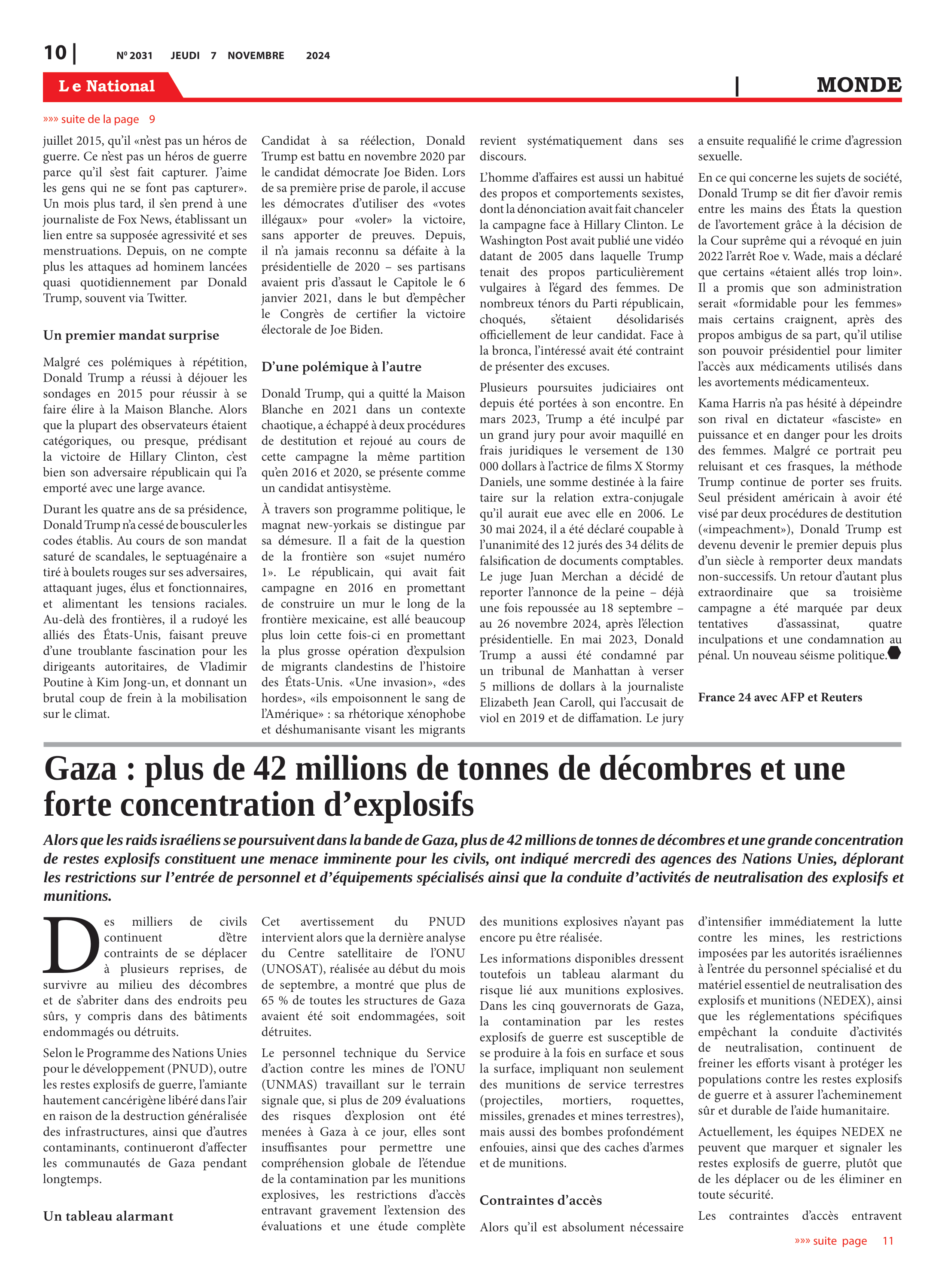 Page 10 de l'édition 2031