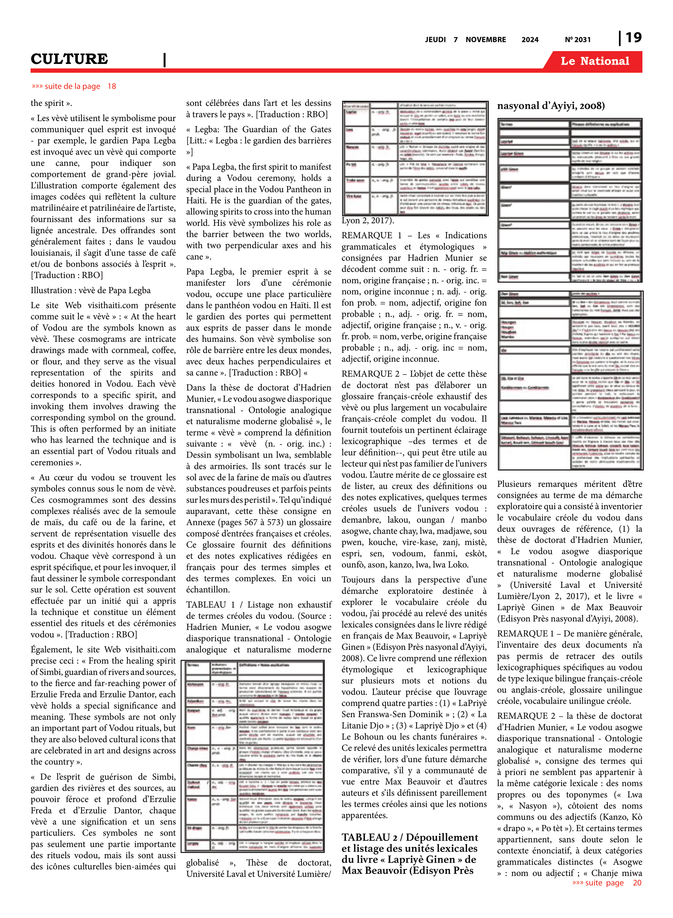 Page 19 de l'édition 2031