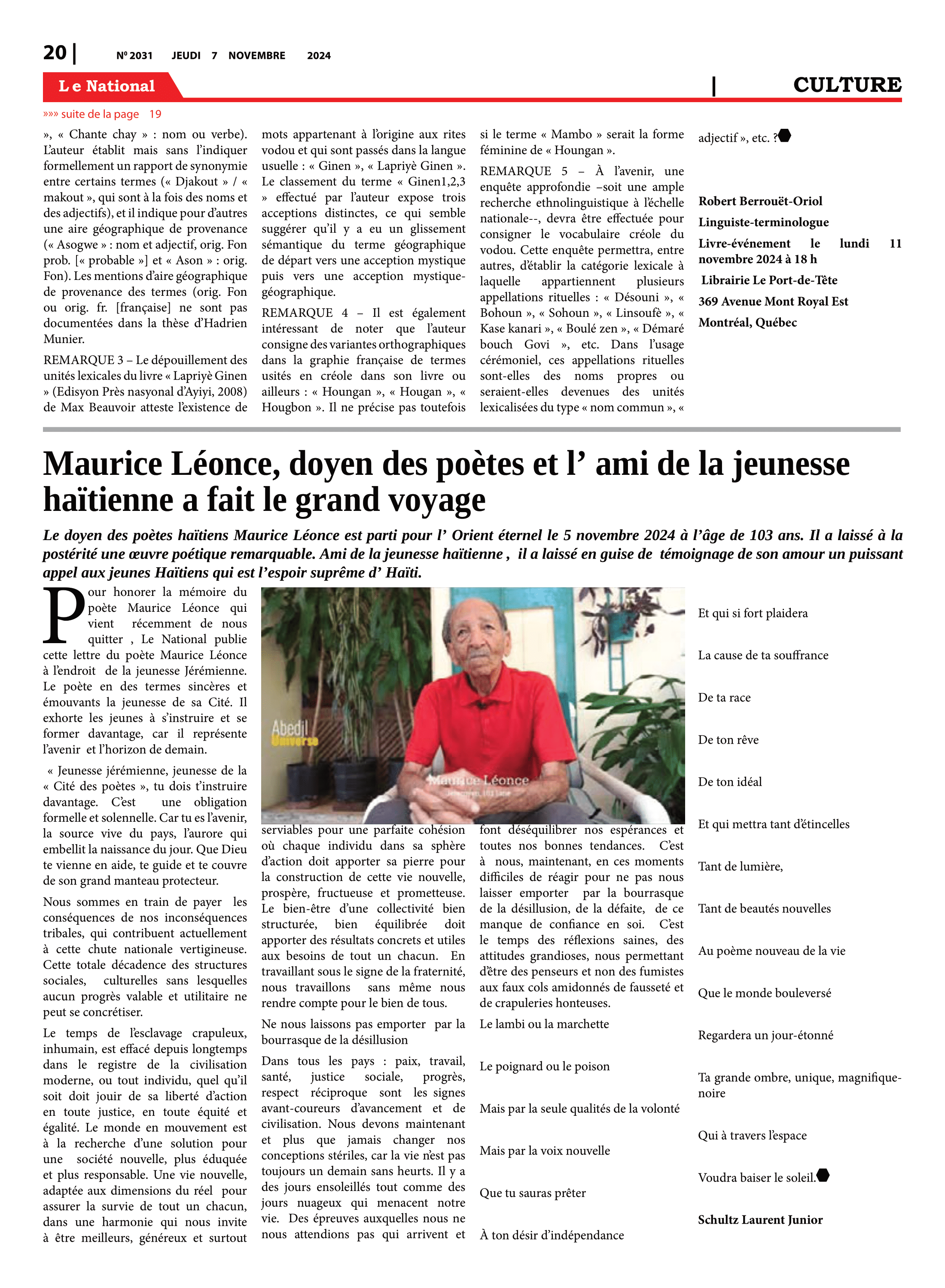 Page 20 de l'édition 2031