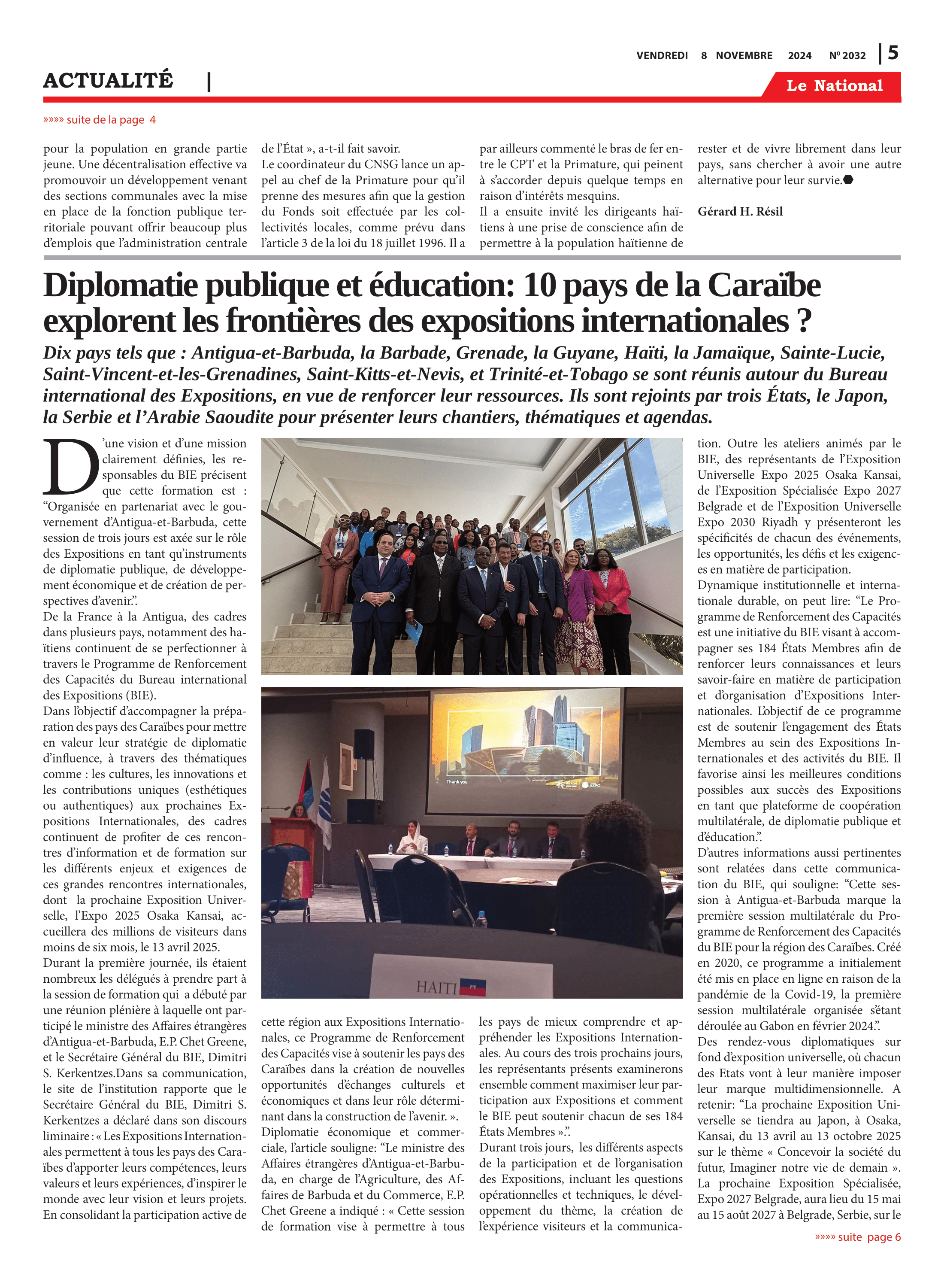 Page 5 de l'édition 2032